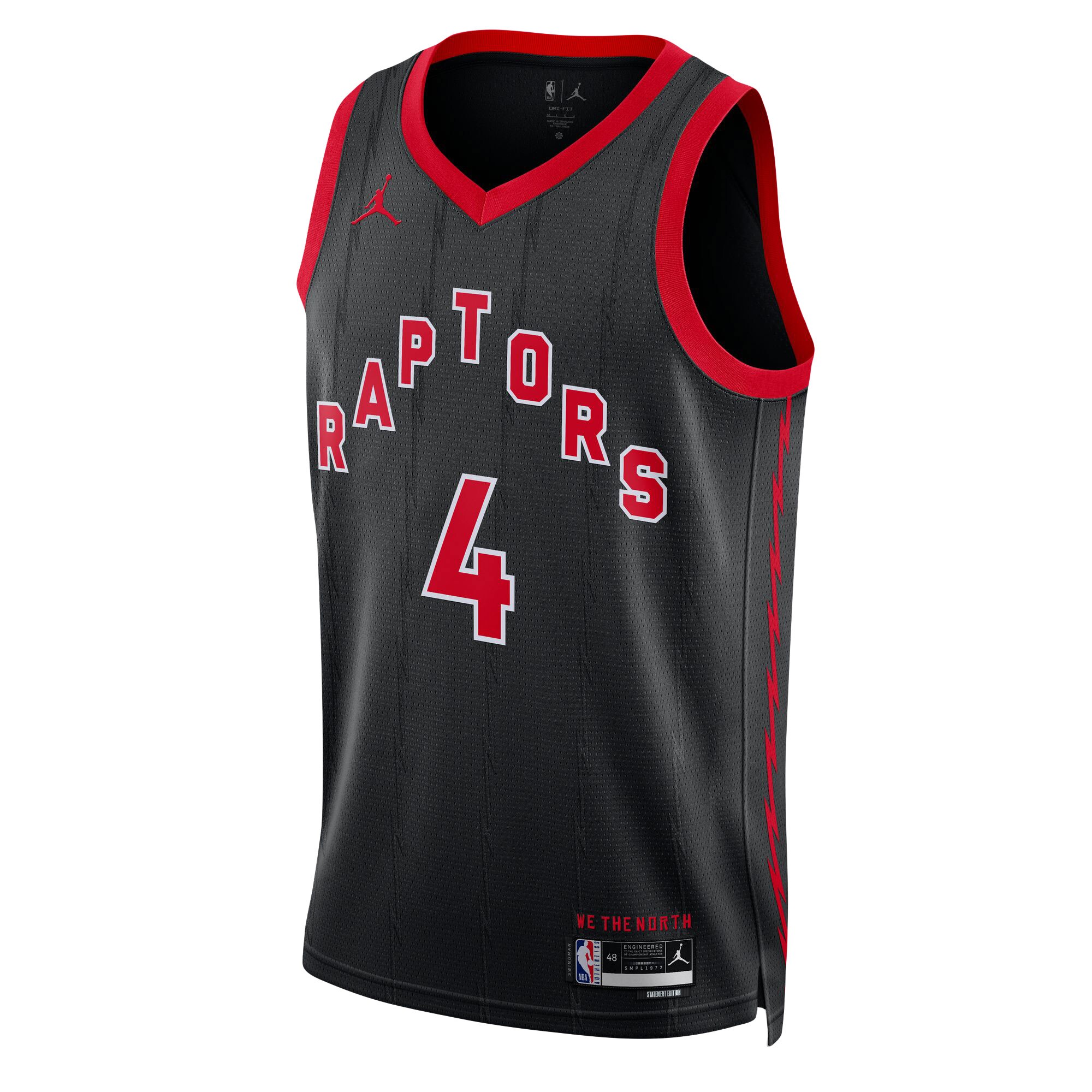 Scottie Barnes Toronto Raptors Jordans Brand Unisex Swingman Jersey - Statement Edition - Black