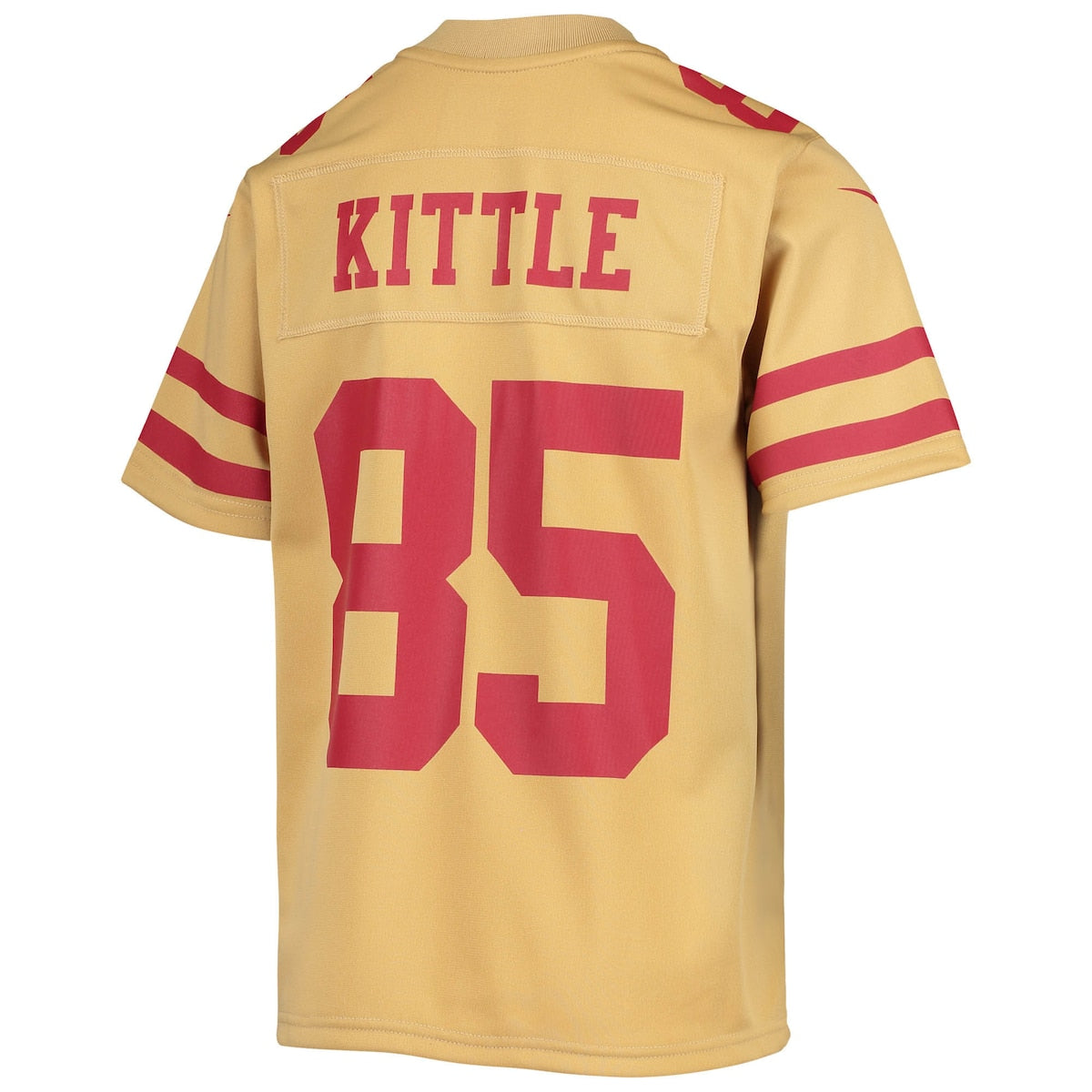 Boys' Grade School George Kittle Nike 49ers Inverted Team Game Jersey - Gold