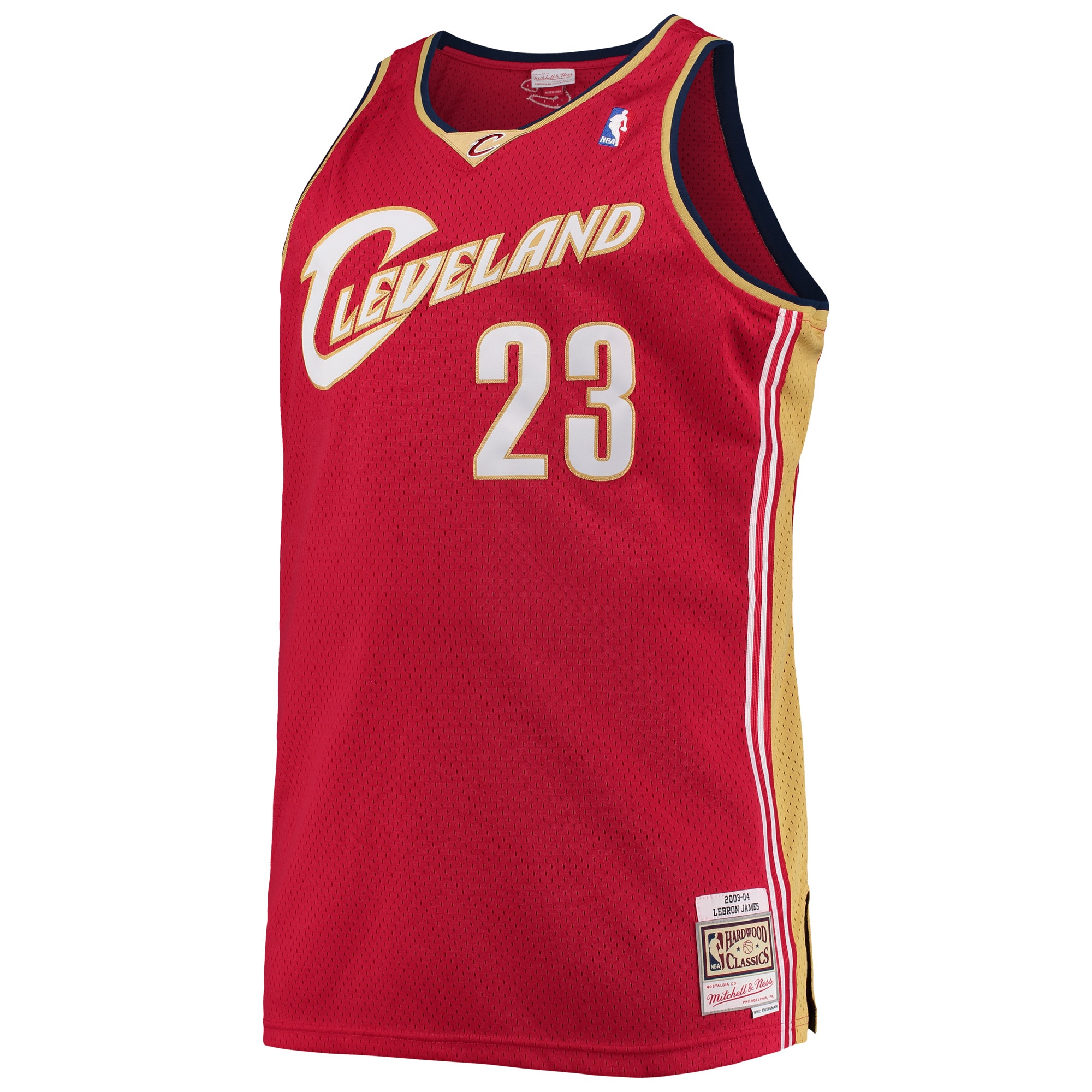 LeBron James Cleveland Cavaliers Mitchell & Ness Big & Tall Hardwood Classics Swingman Jersey - Wine