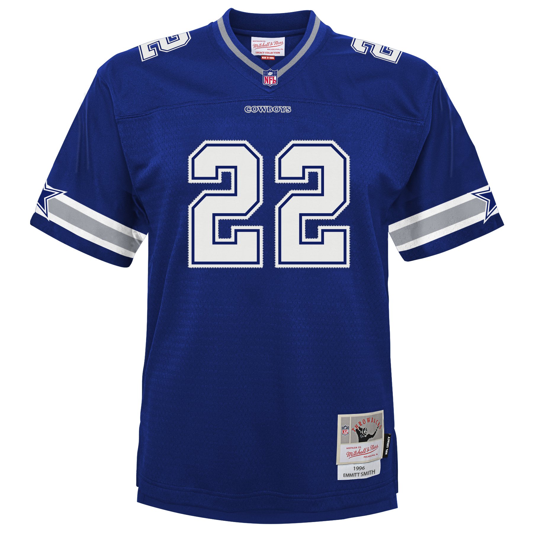 Emmitt Smith Dallas Cowboys Mitchell & Ness Youth Retired Player Legacy Jersey - Navy