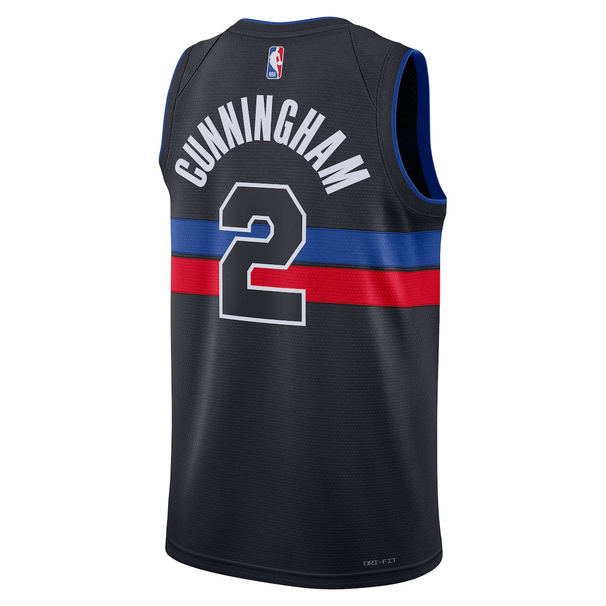 Men's Cade Cunningham Jordans Pistons Swingman Jersey Statement Edition - Black