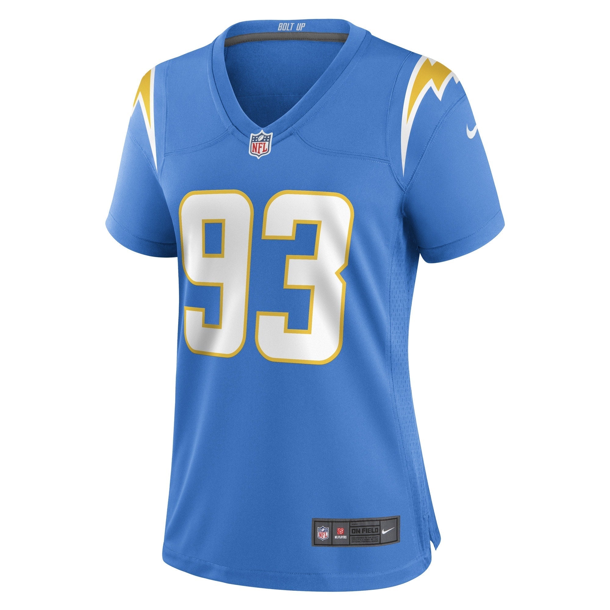 Women's Nike Otito Ogbonnia Powder Blue Los Angeles Chargers Game Player Jersey