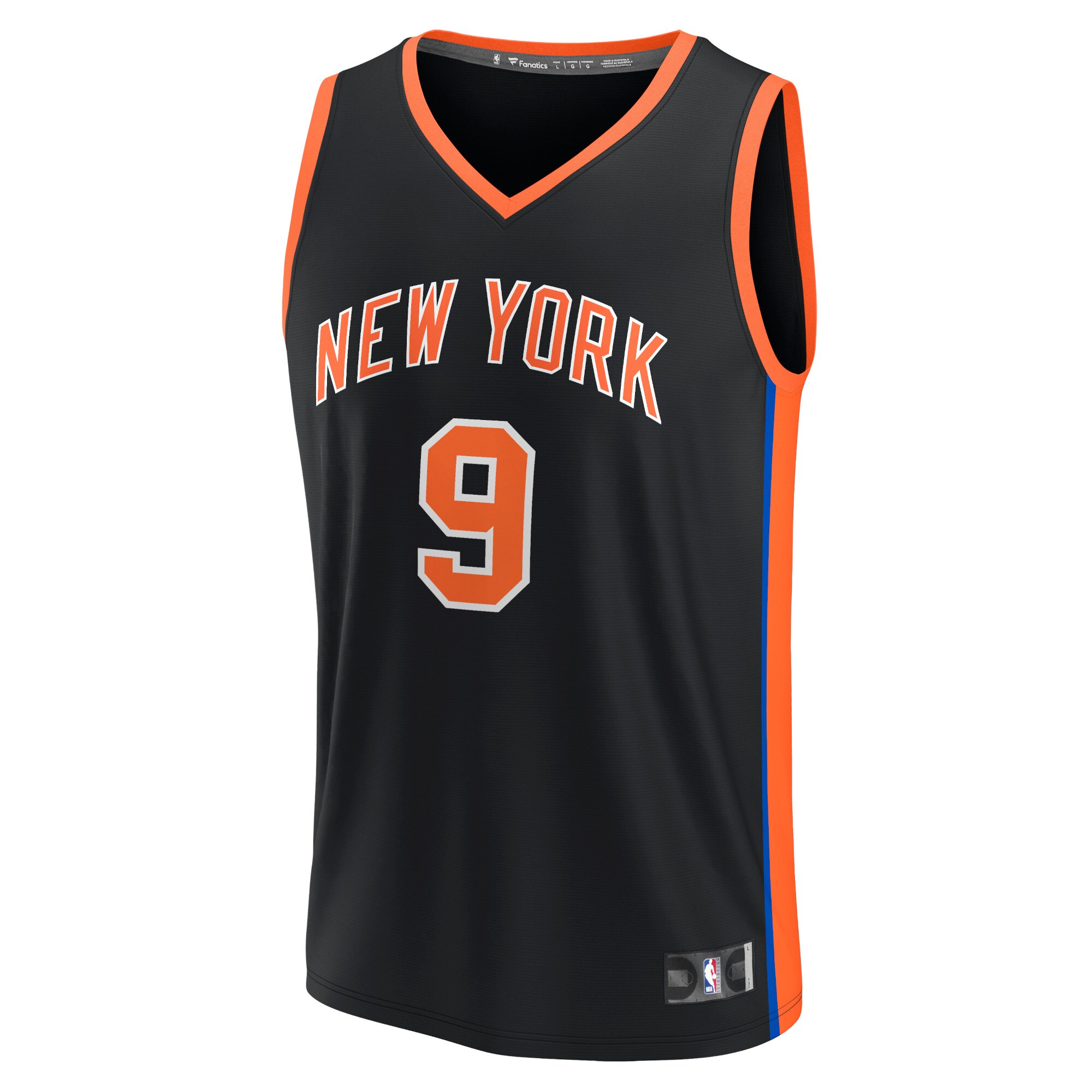 RJ Barrett New York Knicks Fanatics Branded 2022/23 Fastbreak Jersey - City Edition - Black