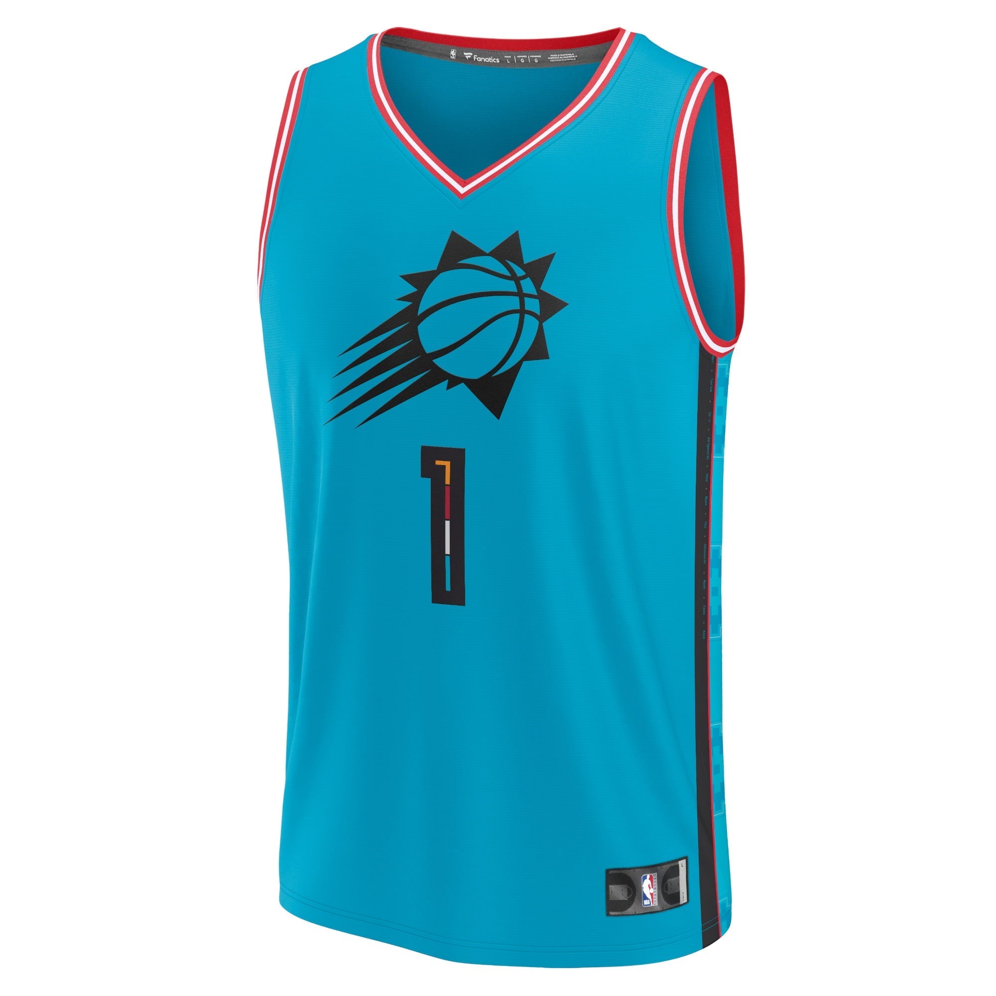 Youth Fanatics Branded Devin Booker Turquoise Phoenix Suns 2022/23 Fastbreak Jersey - City Edition