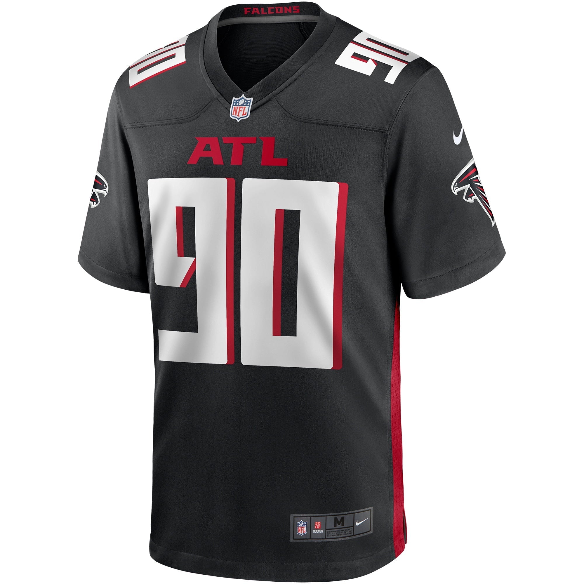 Men's Nike Marlon Davidson Black Atlanta Falcons Player Game Jersey