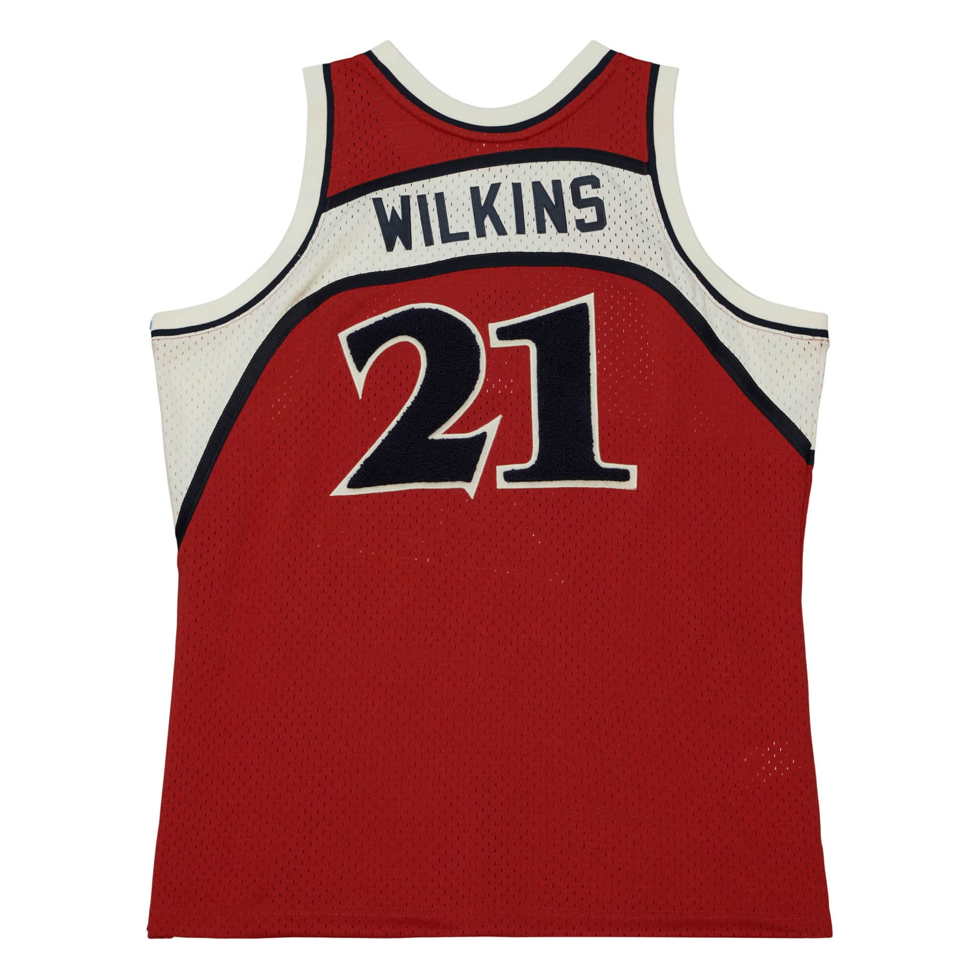 Off Court Chenille Swingman Dominique Wilkins Atlanta Hawks 1986-87 Jersey