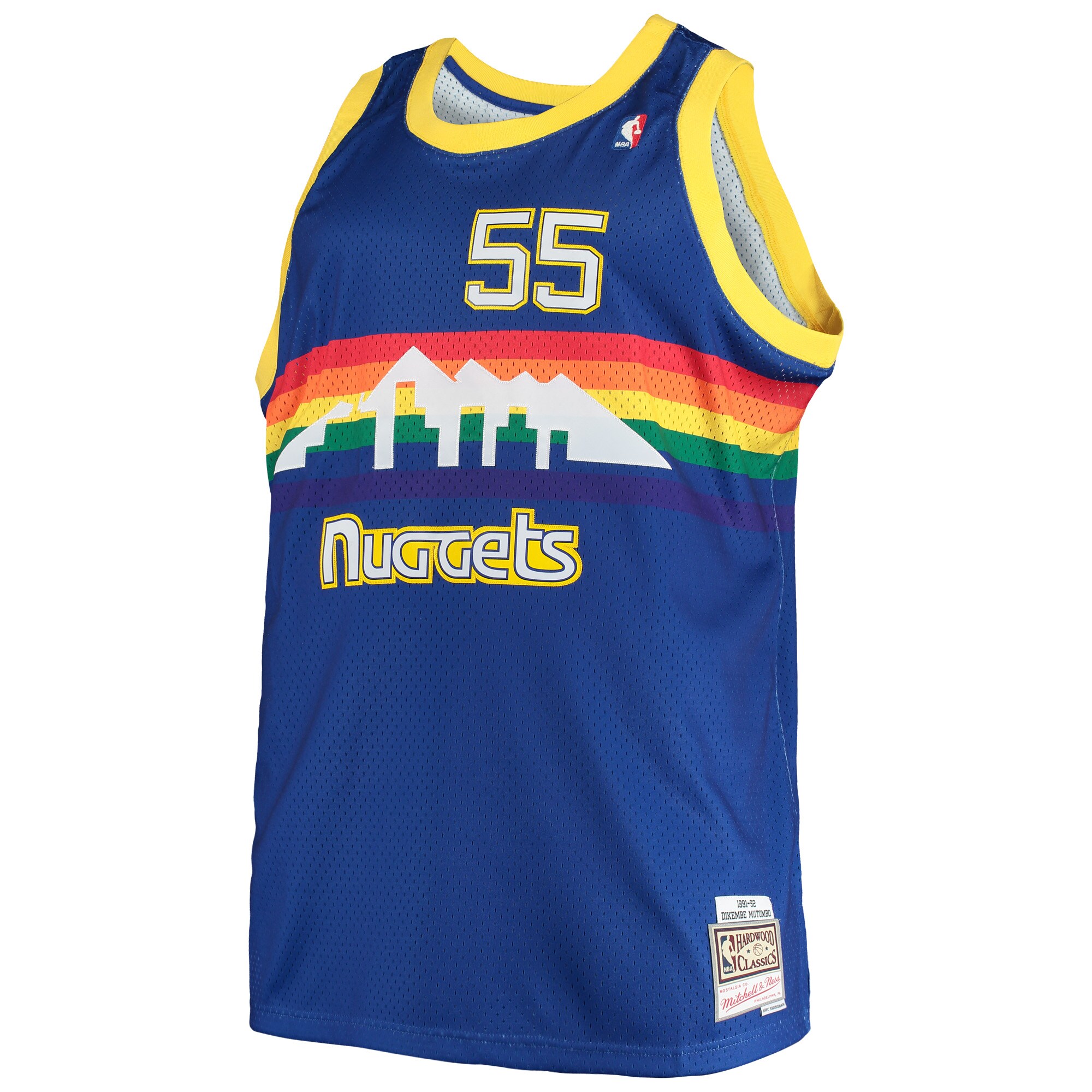 Dikembe Mutombo Denver Nuggets Mitchell & Ness Big & Tall Hardwood Classics Jersey - Royal