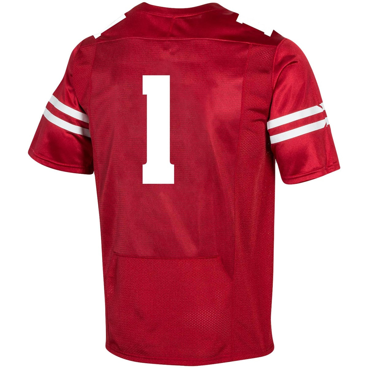 Men's  Under Armour Wisconsin #1 Premier Football Jersey - Red