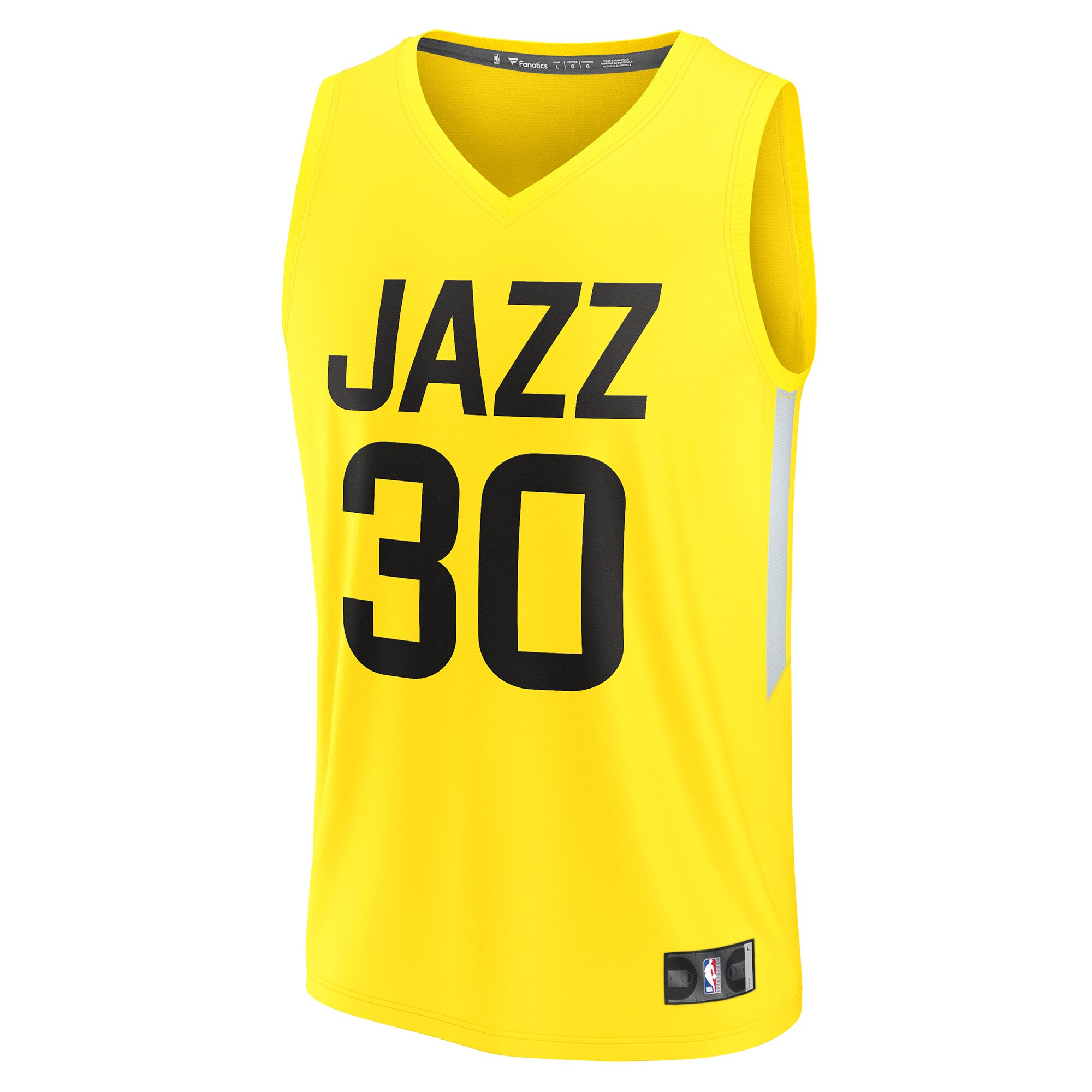 Ochai Agbaji Utah Jazz Fanatics Branded 2022/23 Fast Break Replica Player Jersey - Icon Edition - Yellow
