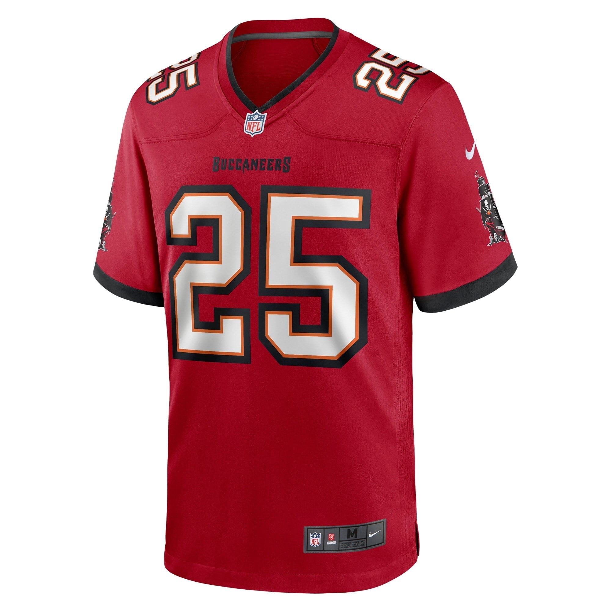 Men's Nike Giovani Bernard Red Tampa Bay Buccaneers Game Jersey