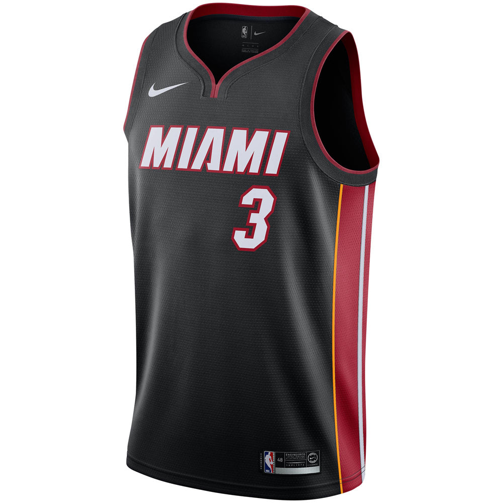 Men's Miami Heat Dwyane Wade Icon Edition Jersey - Black