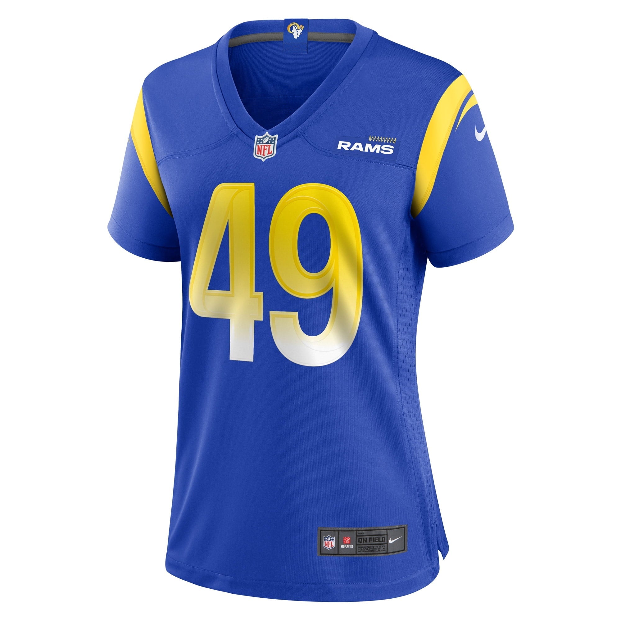Women's Nike Roger Carter Jr. Royal Los Angeles Rams Game Player Jersey