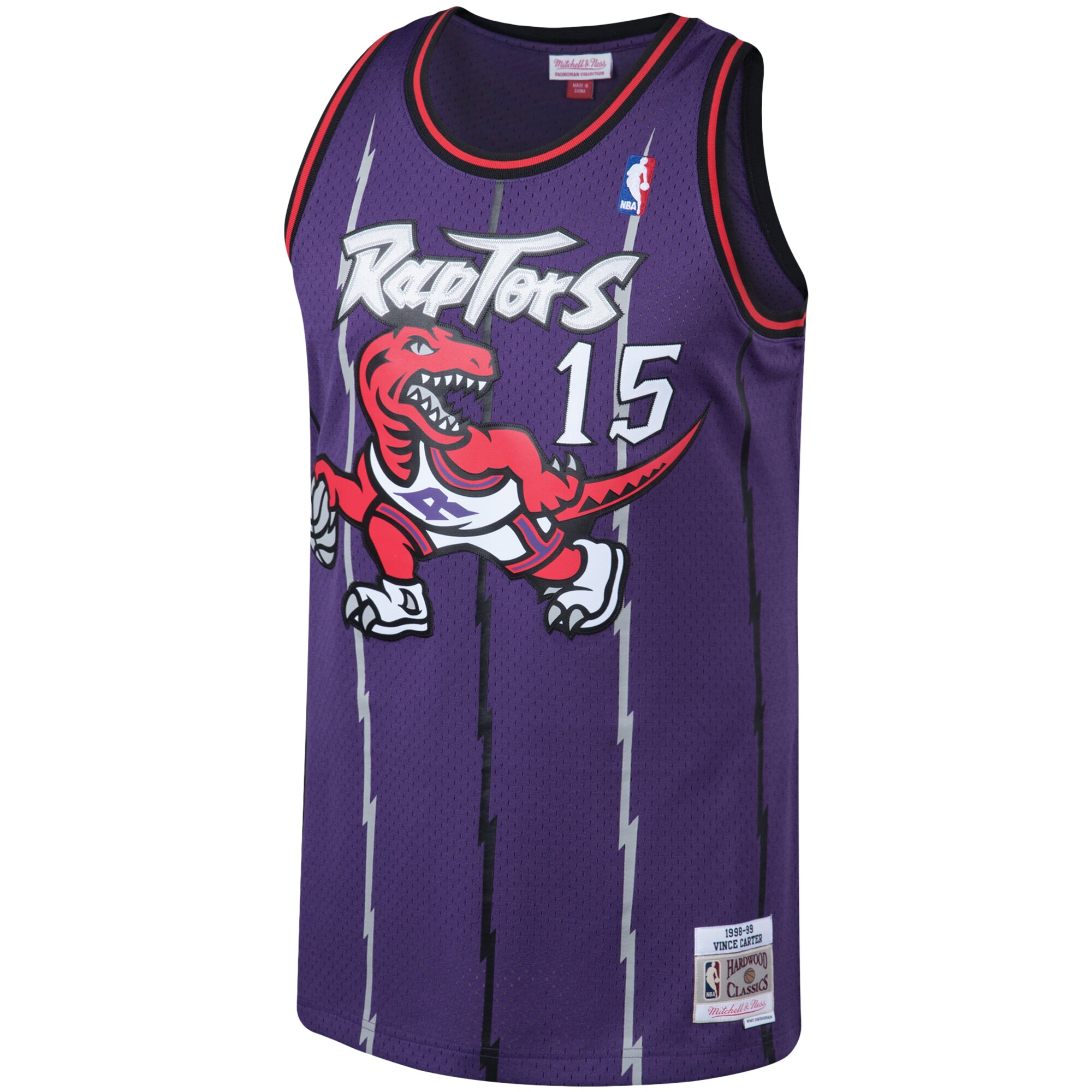 Vince Carter Toronto Raptors Mitchell & Ness Big & Tall Hardwood Classics Jersey - Purple