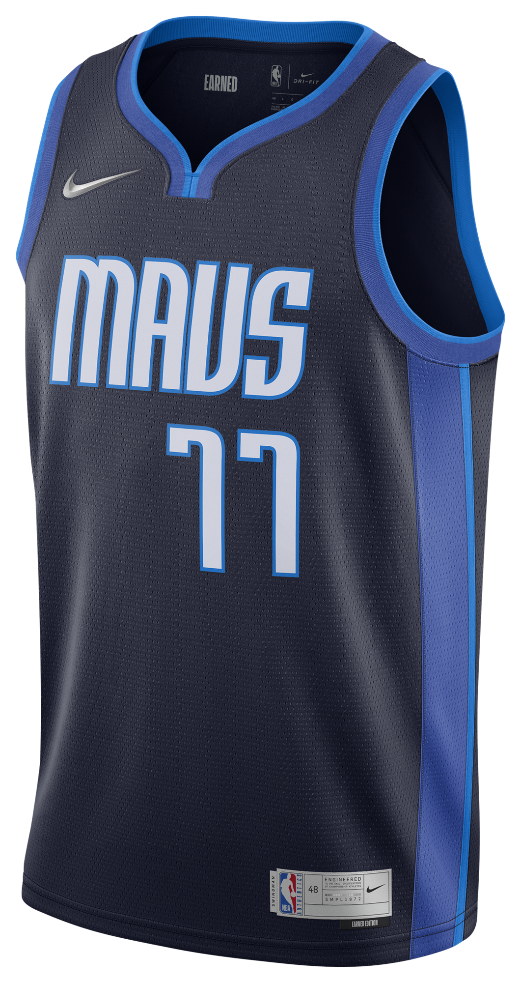 Men's Butler Jimmy Nike Mavericks Earned Swingman Jersey - Black