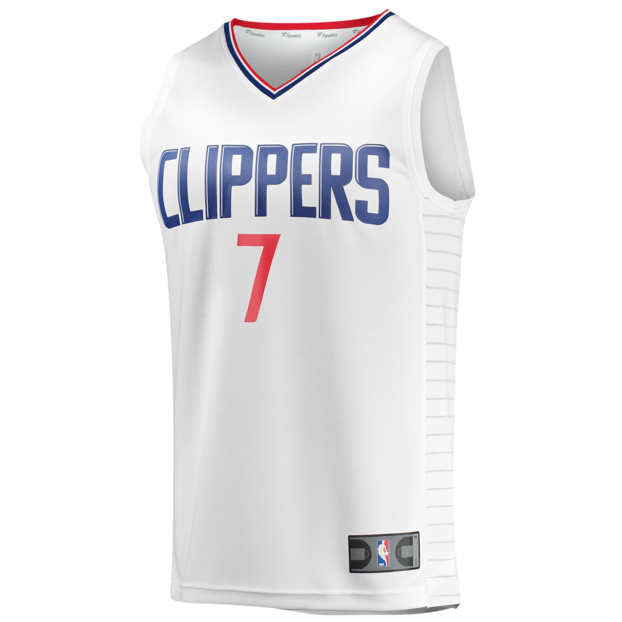Youth Fanatics Branded Amir Coffey White LA Clippers Fast Break Player Jersey - Association Edition