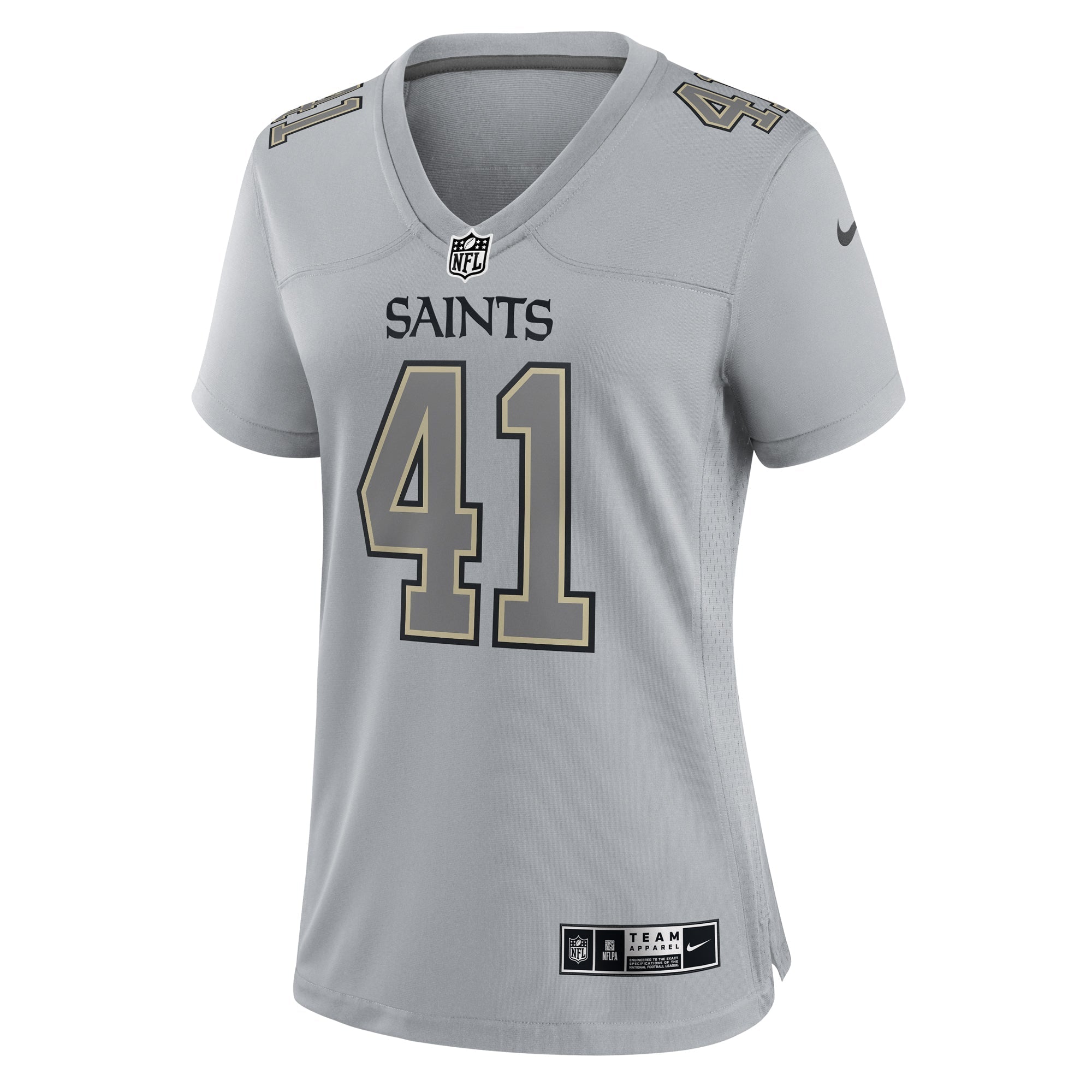 Women's Nike Alvin Kamara Gray New Orleans Saints Atmosphere Fashion Game Jersey