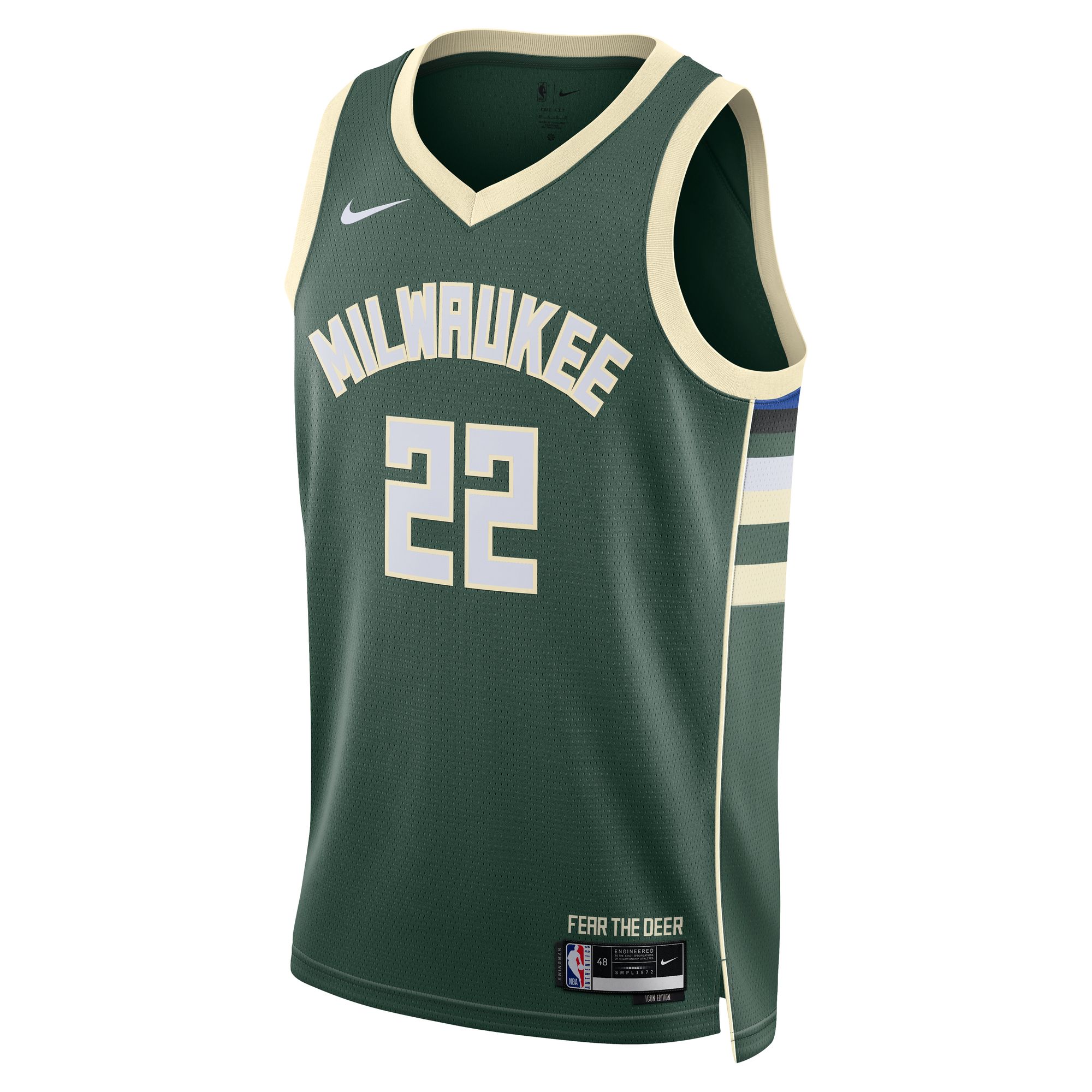 Khris Middleton Milwaukee Bucks Nike Unisex Swingman Jersey - Association Edition - Hunter Green