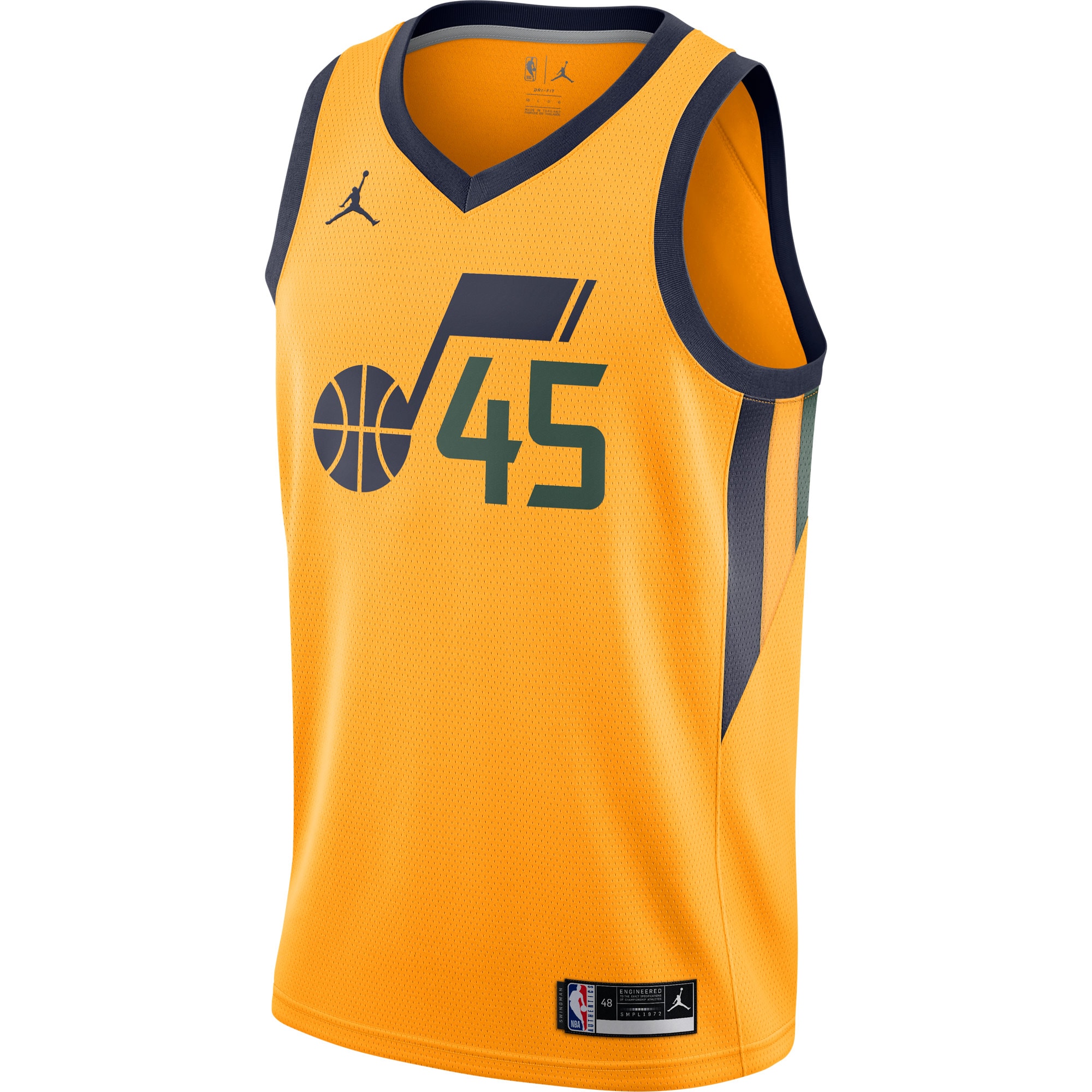 Donovan Mitchell Utah Jazz Jordans Brand 2020/21 Swingman Jersey - Statement Edition - Gold