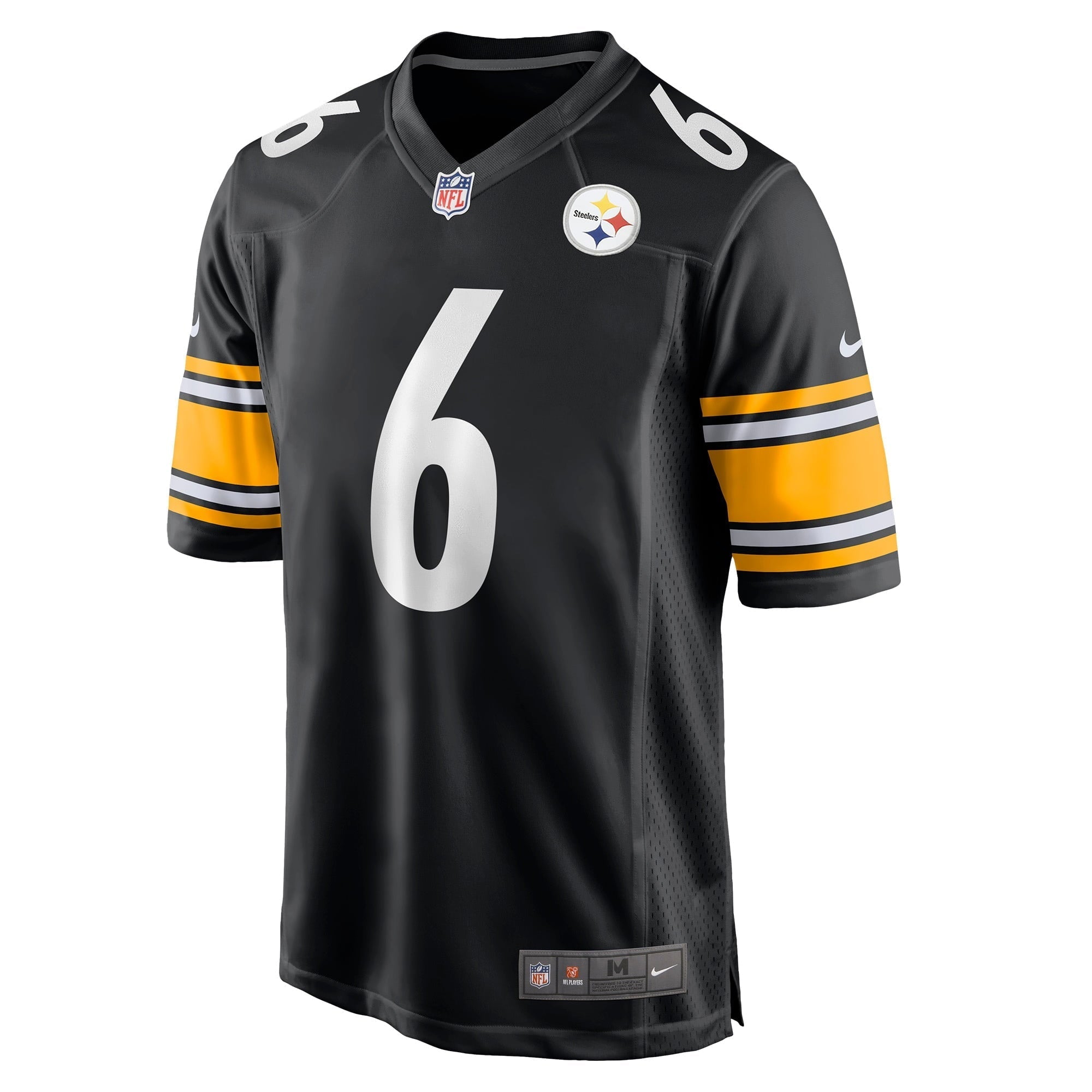 Men's Nike Pressley Harvin III Black Pittsburgh Steelers Game Jersey