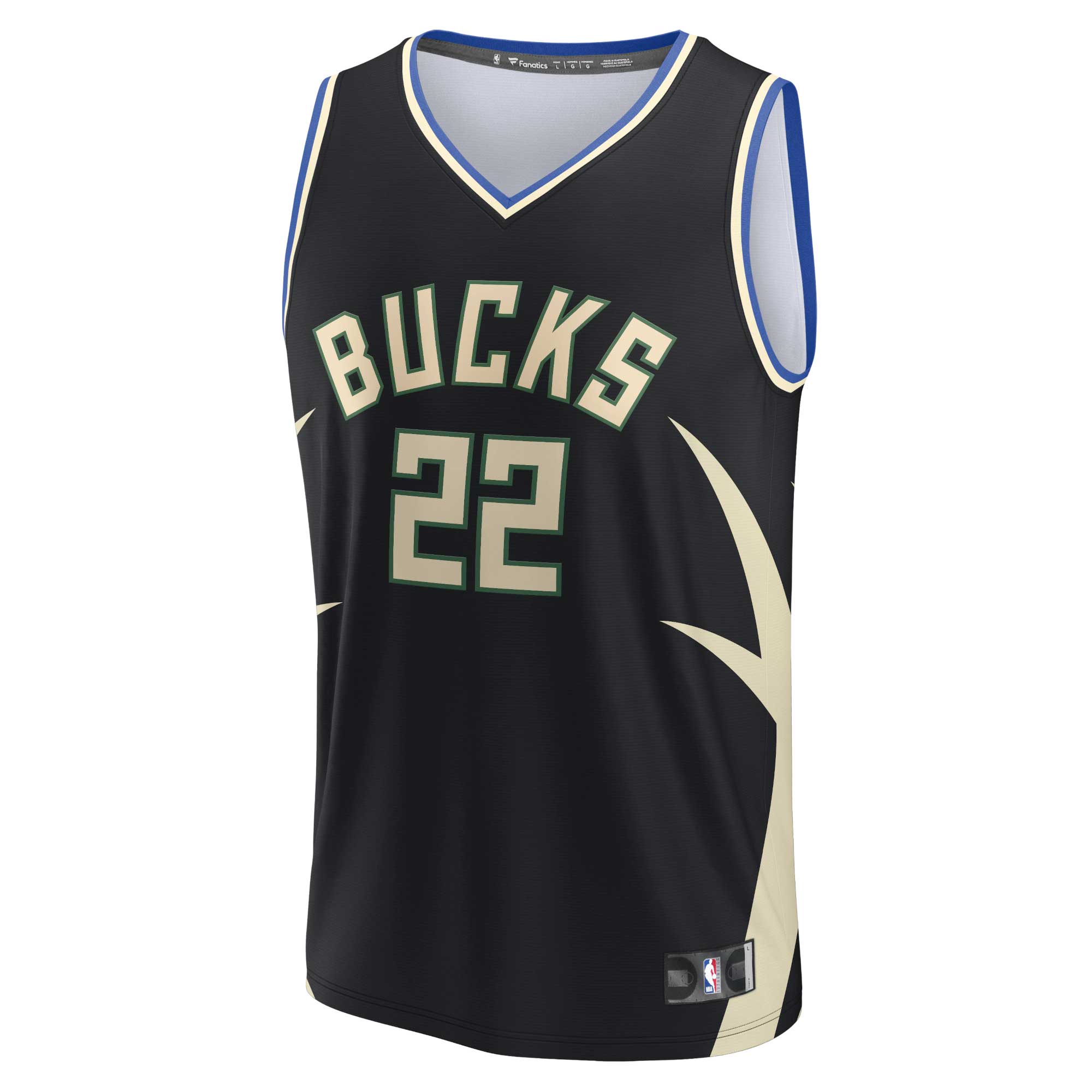 Khris Middleton Milwaukee Bucks Fanatics Branded Fast Break Replica Player Jersey - Statement Edition - Black
