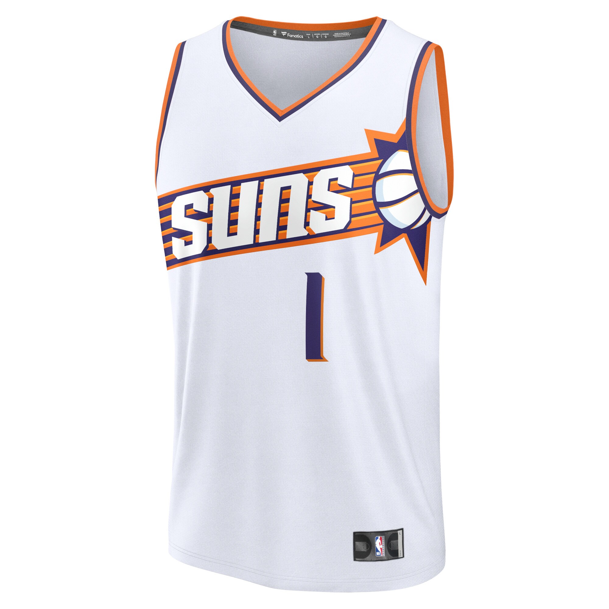 Devin Booker Phoenix Suns Fanatics Branded 2023/24 Fast Break Replica Jersey - Association Edition - White