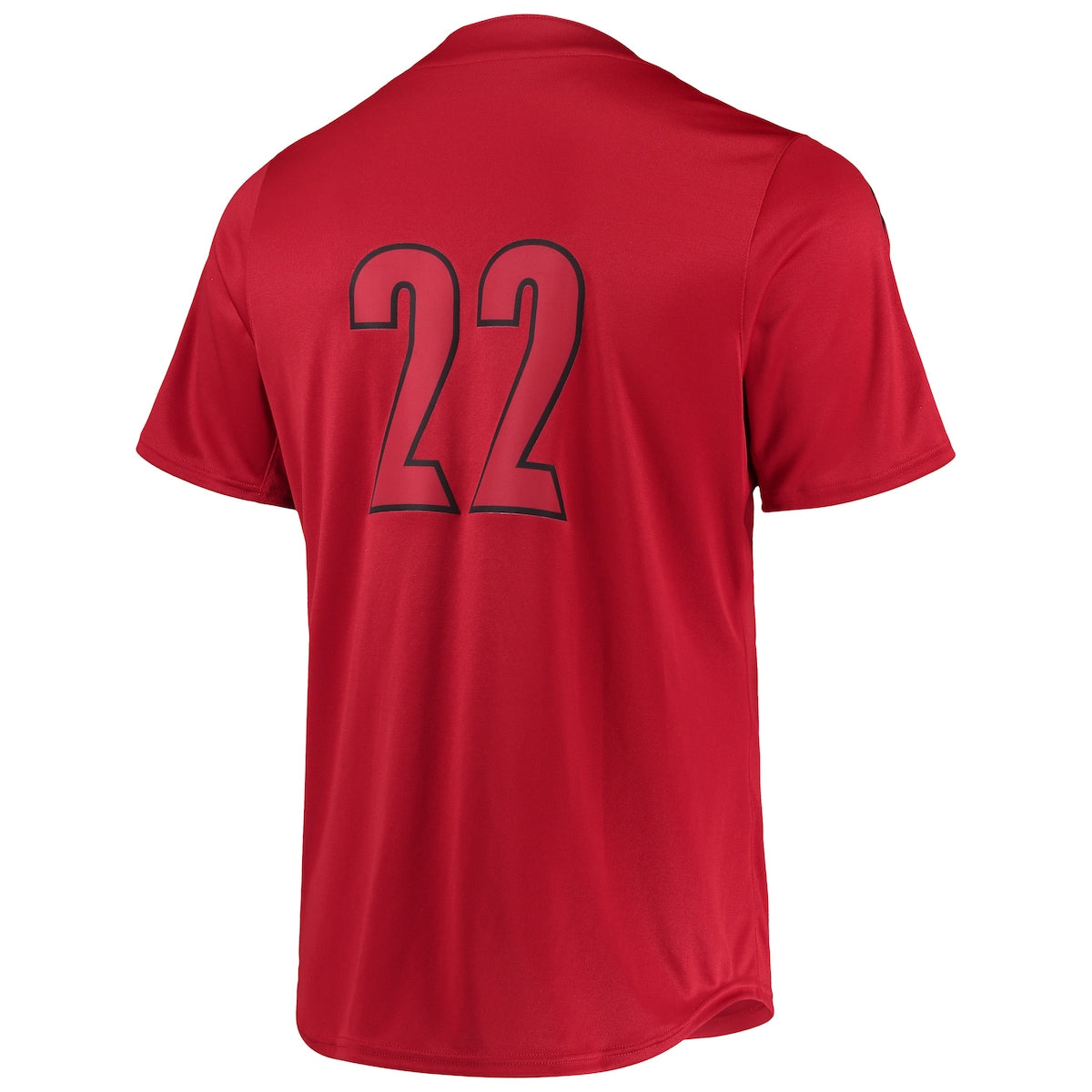 Men's  adidas Louisville #21 Button-Up Baseball Jersey - Red