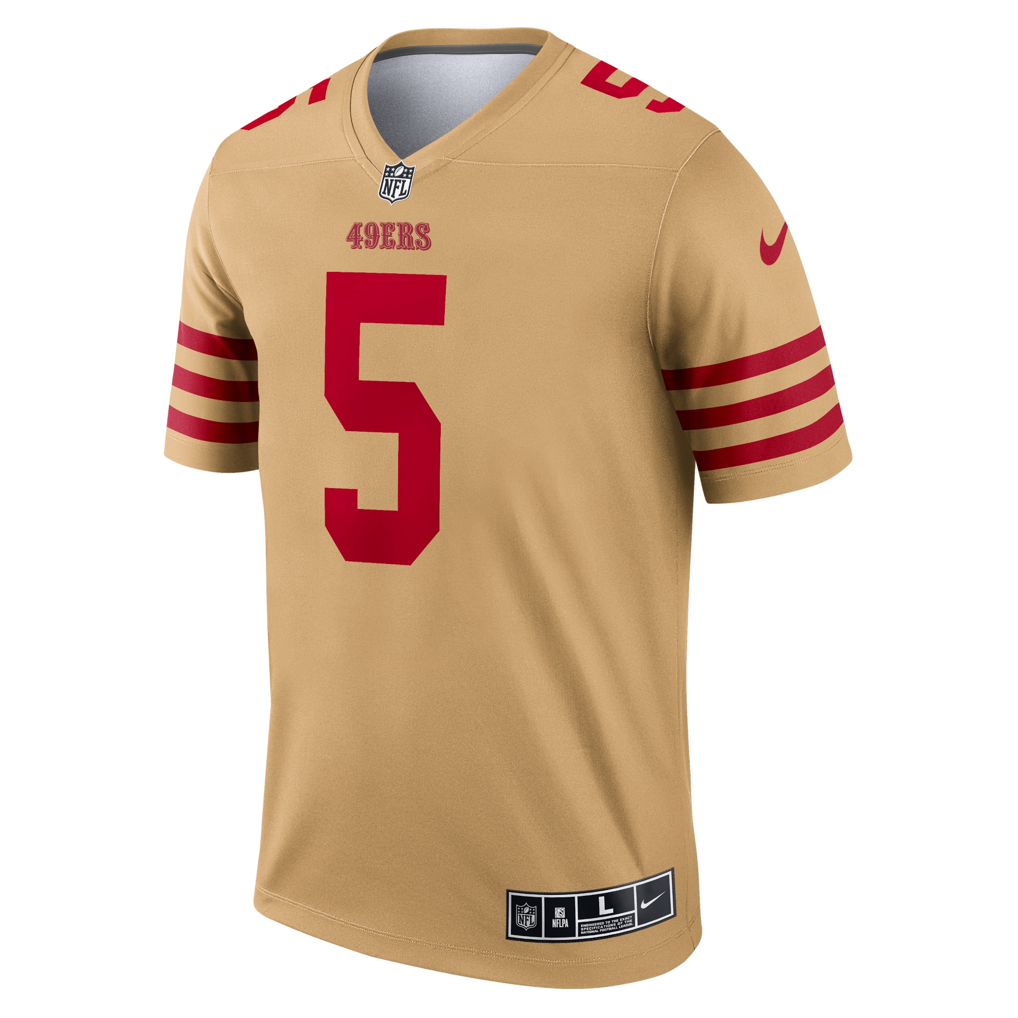 Trey Lance San Francisco 49ers Nike Inverted Legend Jersey - Gold