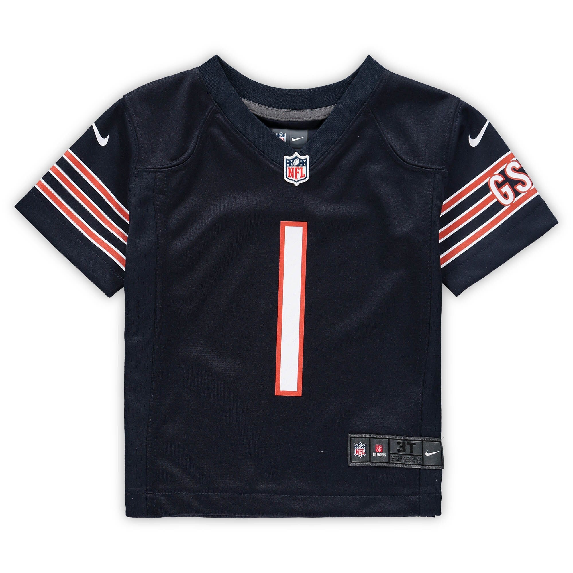 Justin Fields Chicago Bears Nike Navy Toddler Game Jersey