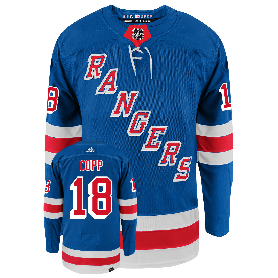 Andrew Copp New York Rangers Adidas Primegreen Authentic NHL Hockey Jersey