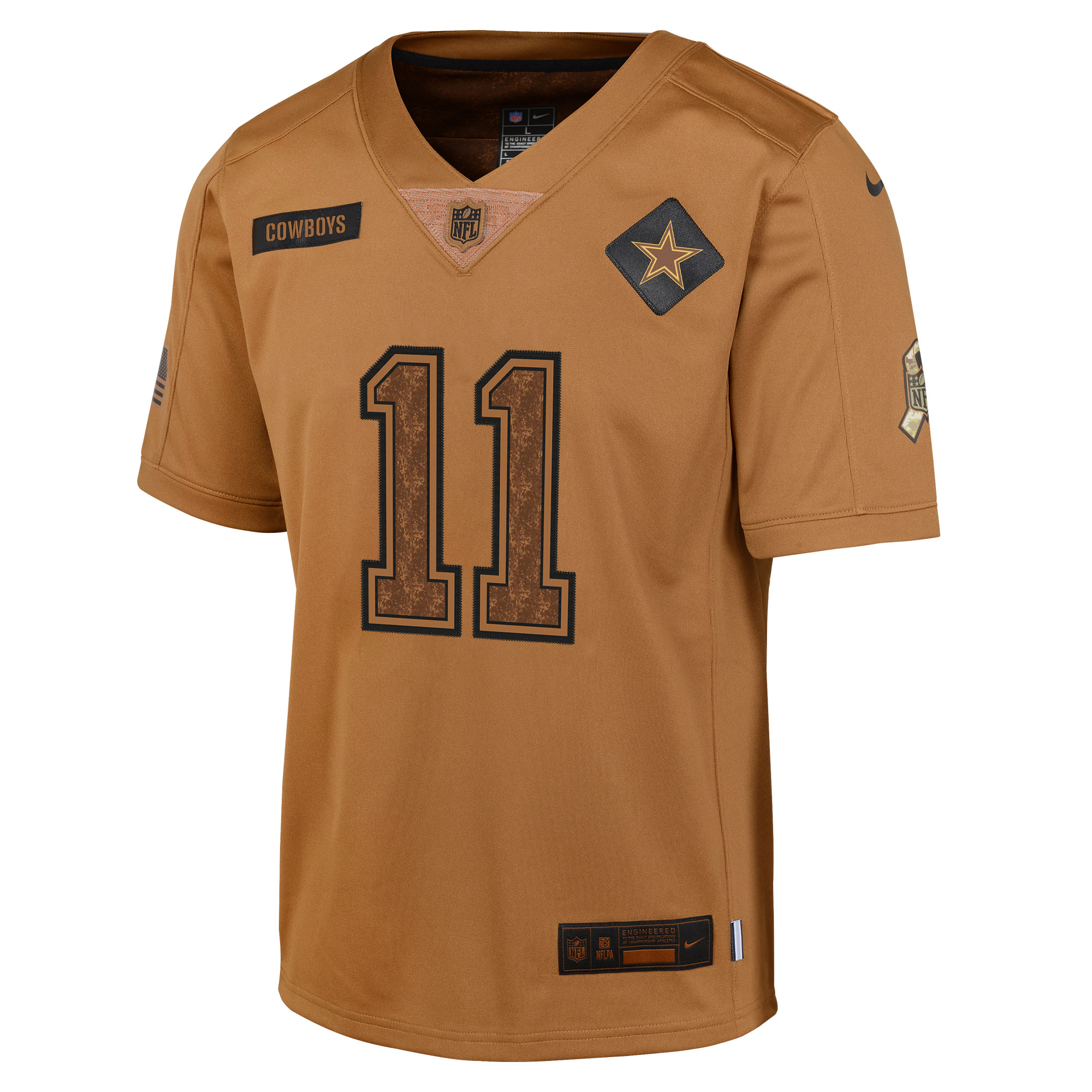 Micah Parsons Dallas Cowboys Nike Youth 2023 Salute To Service Limited Jersey - Brown