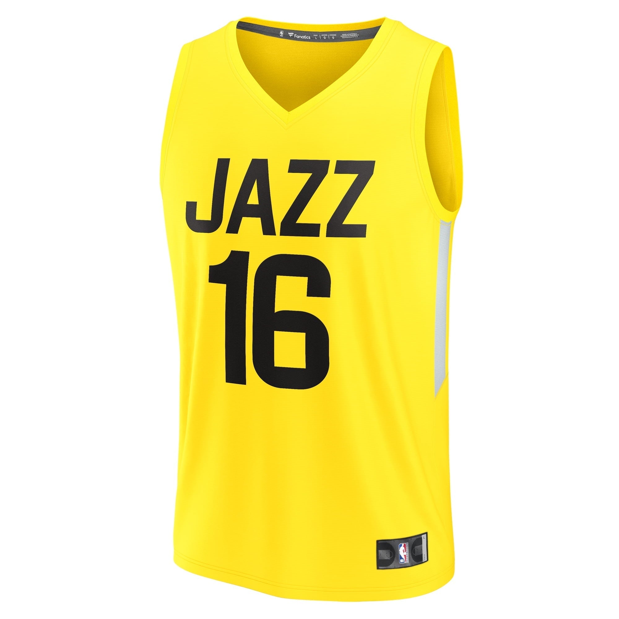 Youth Fanatics Branded Simone Fontecchio Yellow Utah Jazz Fast Break Player Jersey - Icon Edition