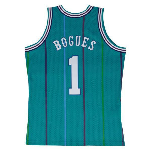 Men's Muggsy Bogues Charlotte Hornets 1992-93 Swingman Replica Jersey By Mitchell & Ness
