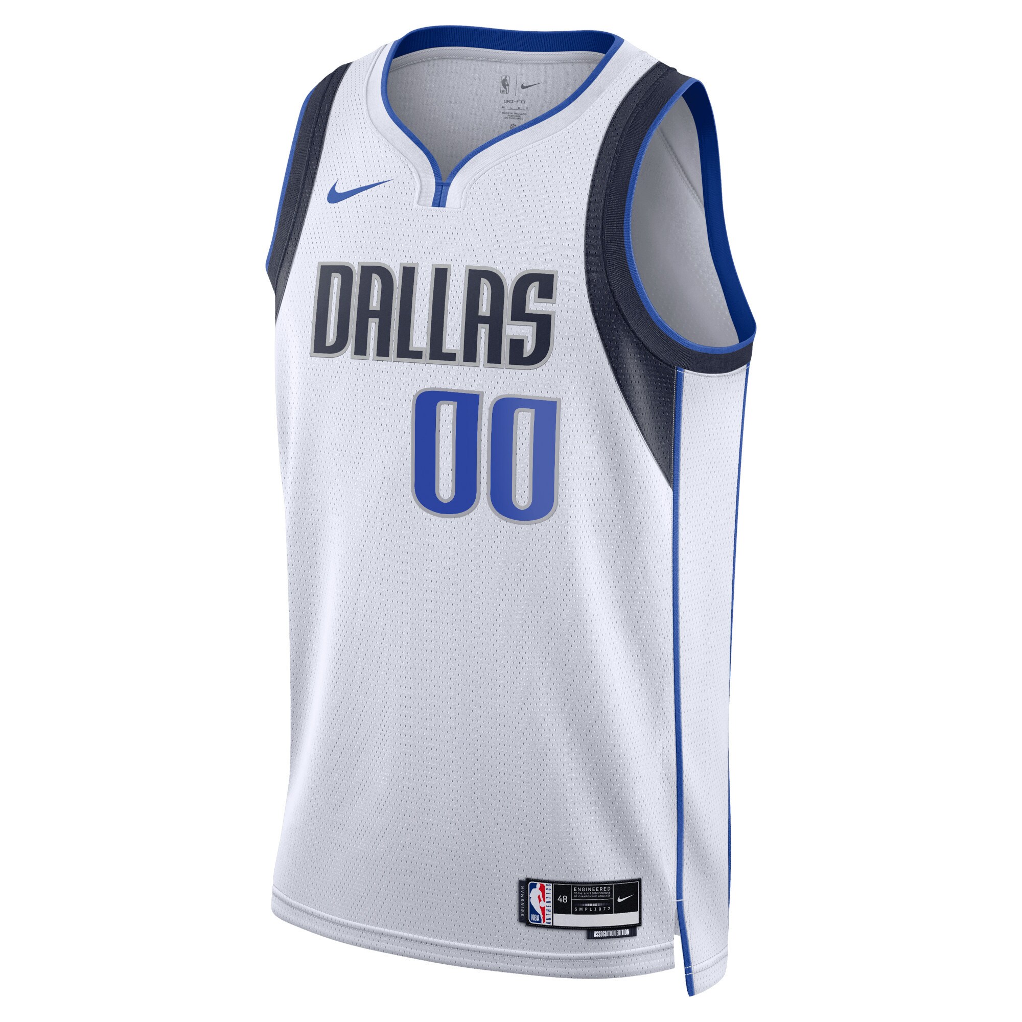 Dallas Mavericks Nike Unisex Swingman Custom Jersey White - Icon Edition