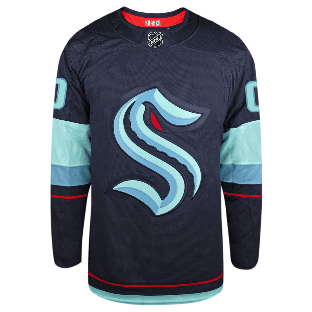 Customizable Seattle Kraken Adidas Primegreen Authentic NHL Hockey Jersey