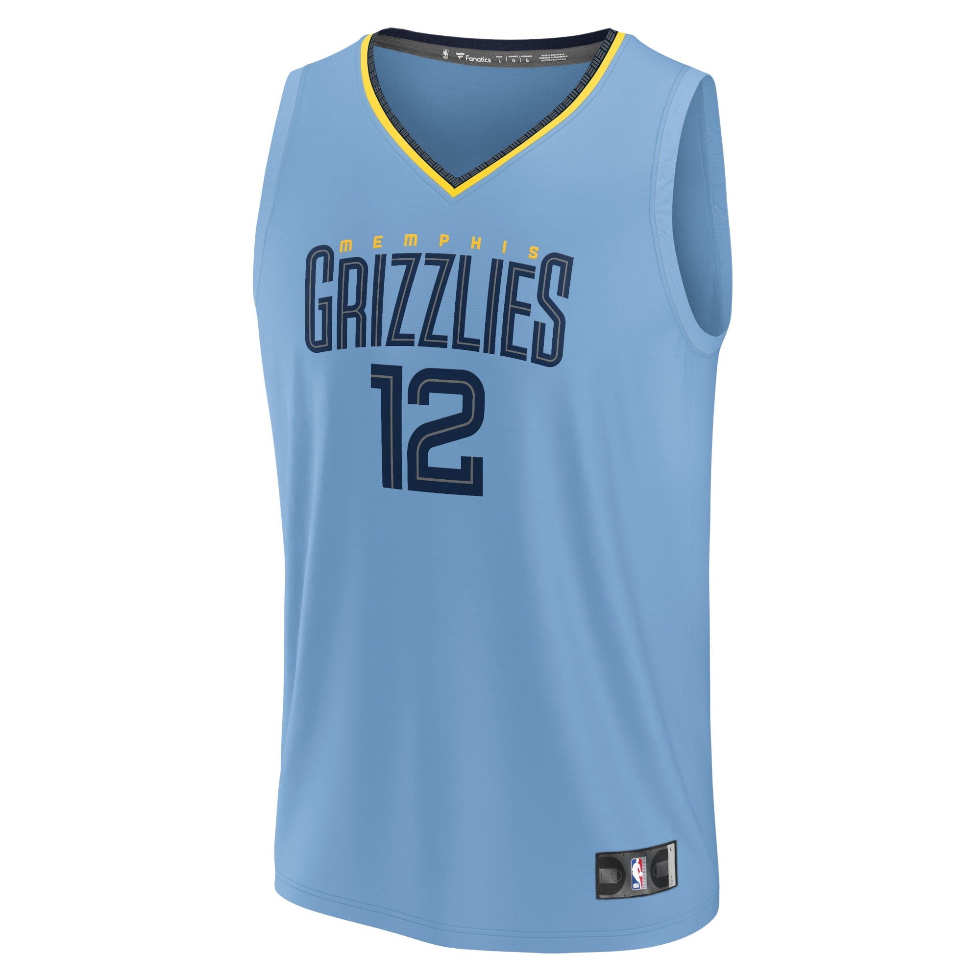 Youth Fanatics Branded Ja Morant Light Blue Memphis Grizzlies Fast Break Player Jersey - Statement Edition