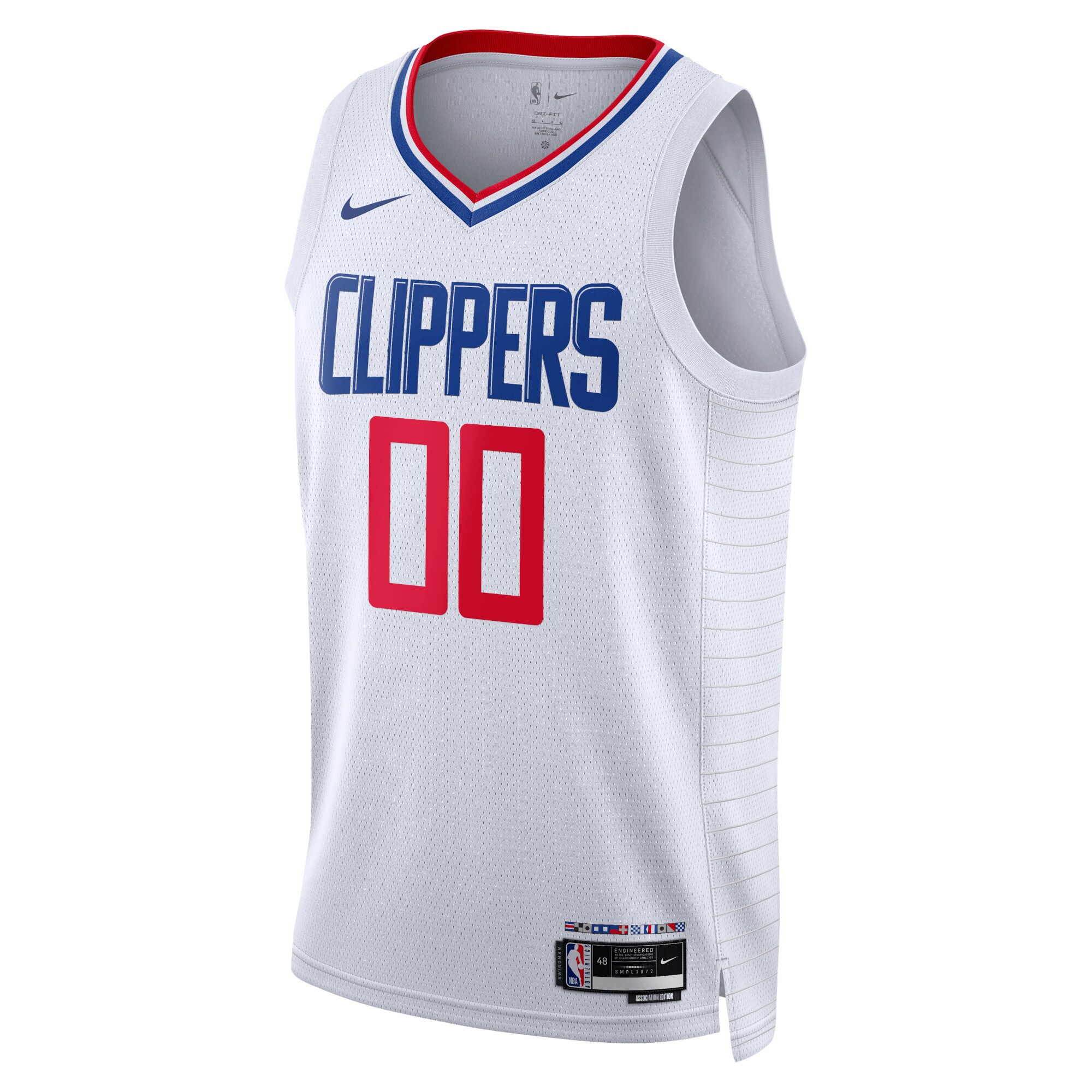 LA Clippers Nike Unisex Swingman Custom Jersey White - Icon Edition