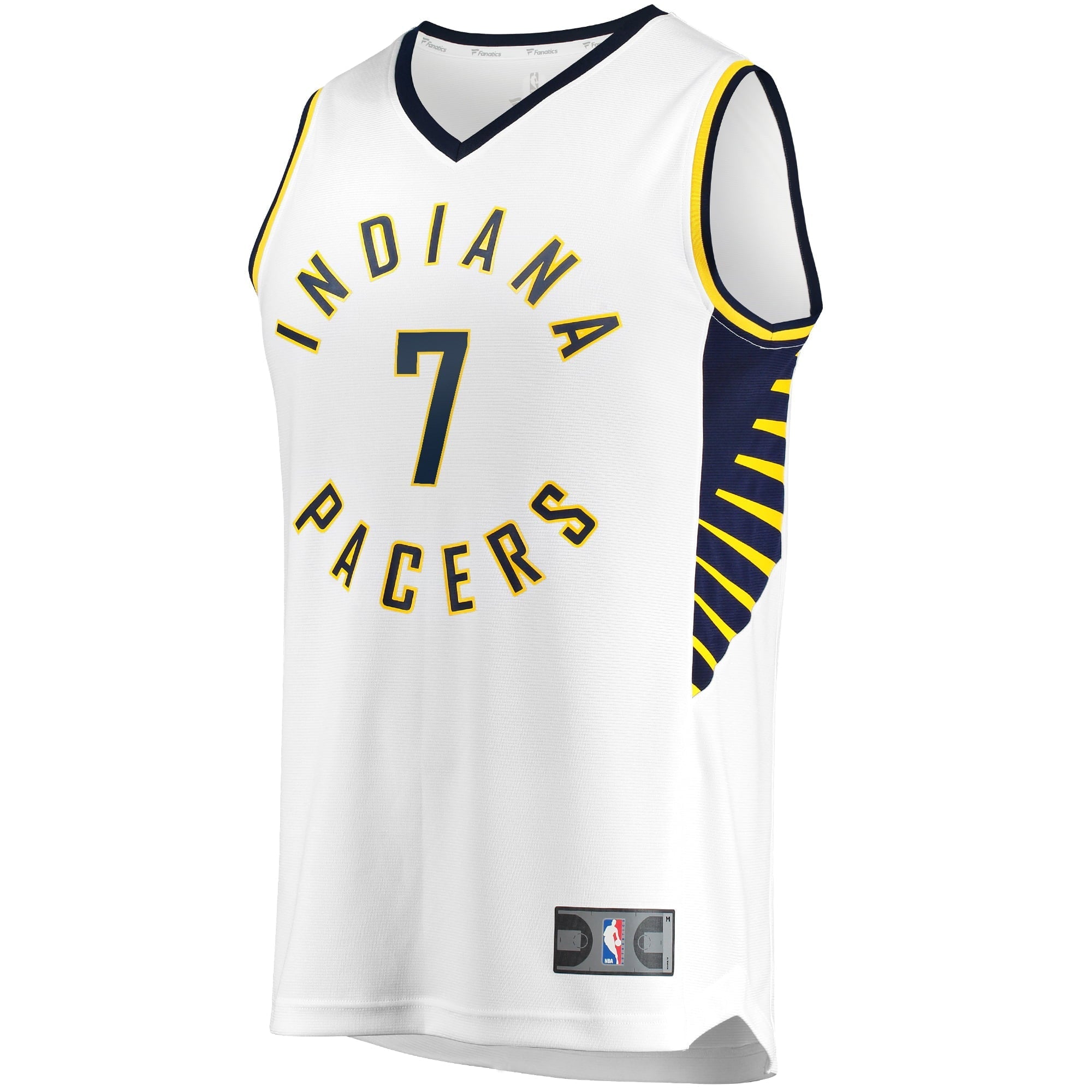 Men's Fanatics Branded Malcolm Brogdon White Indiana Pacers Fast Break Replica Jersey - Association Edition