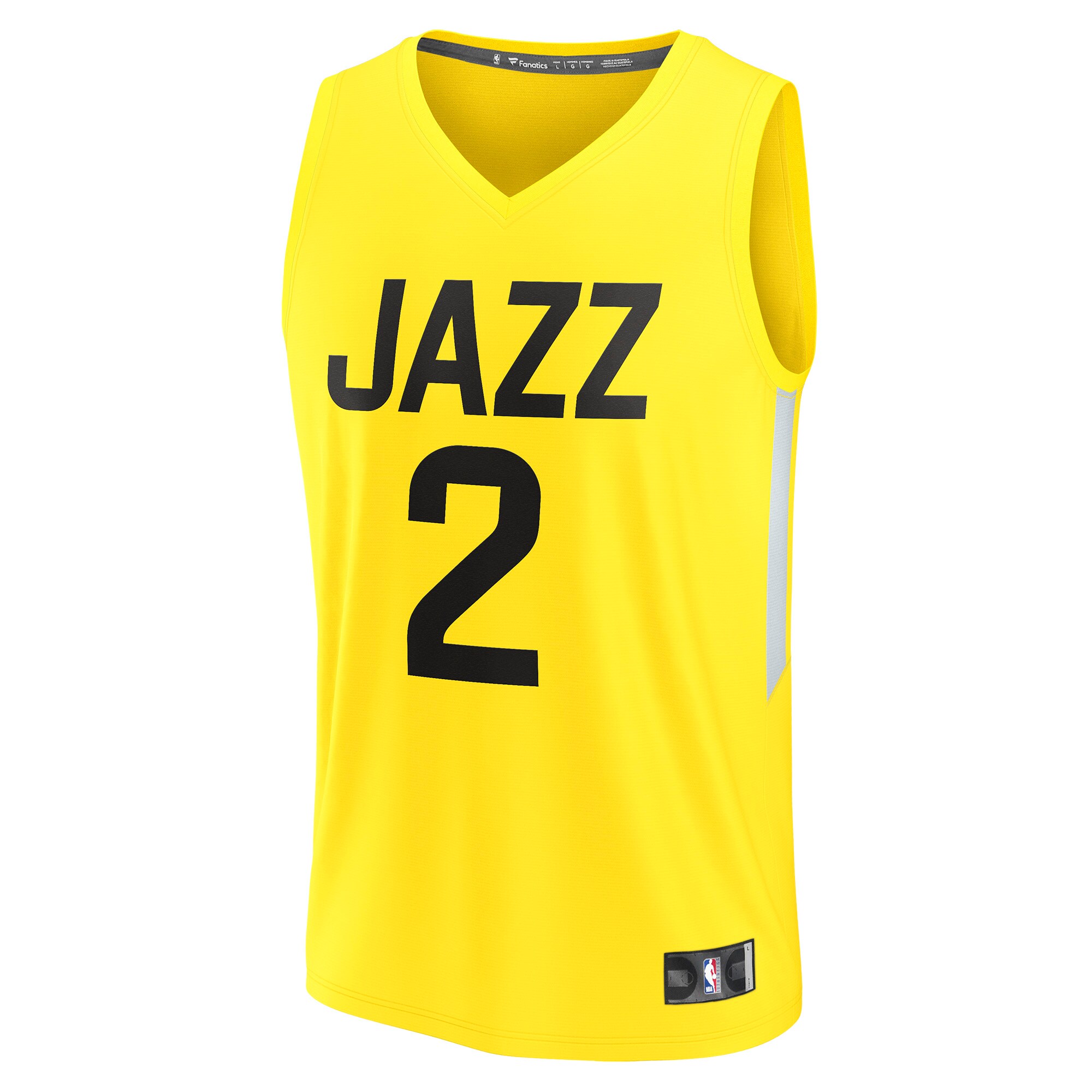 Collin Sexton Utah Jazz Fanatics Branded 2022/23 Fast Break Replica Player Jersey - Icon Edition - Yellow