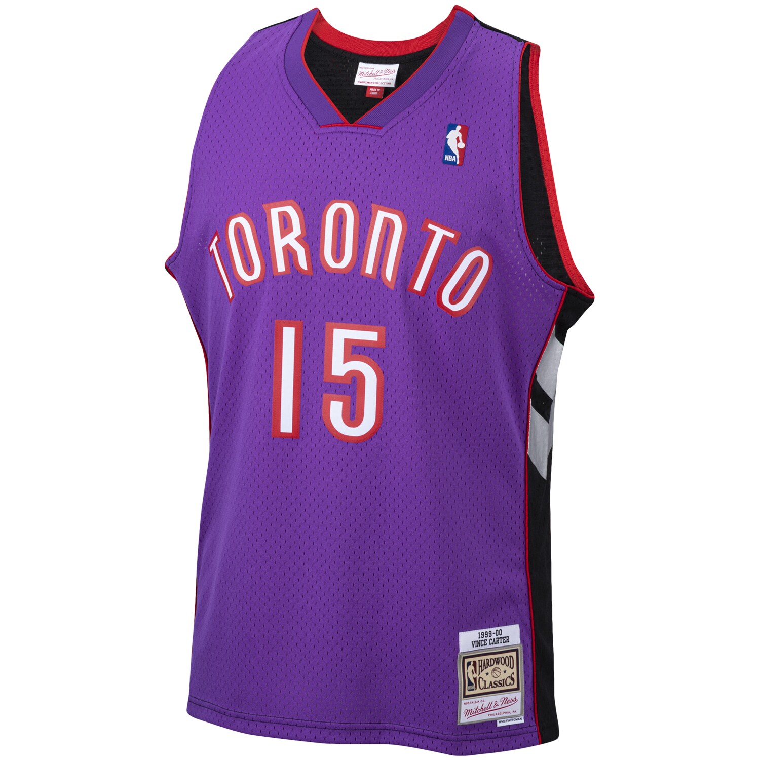 Vince Carter Toronto Raptors Mitchell & Ness Hardwood Classics Swingman Jersey - Purple