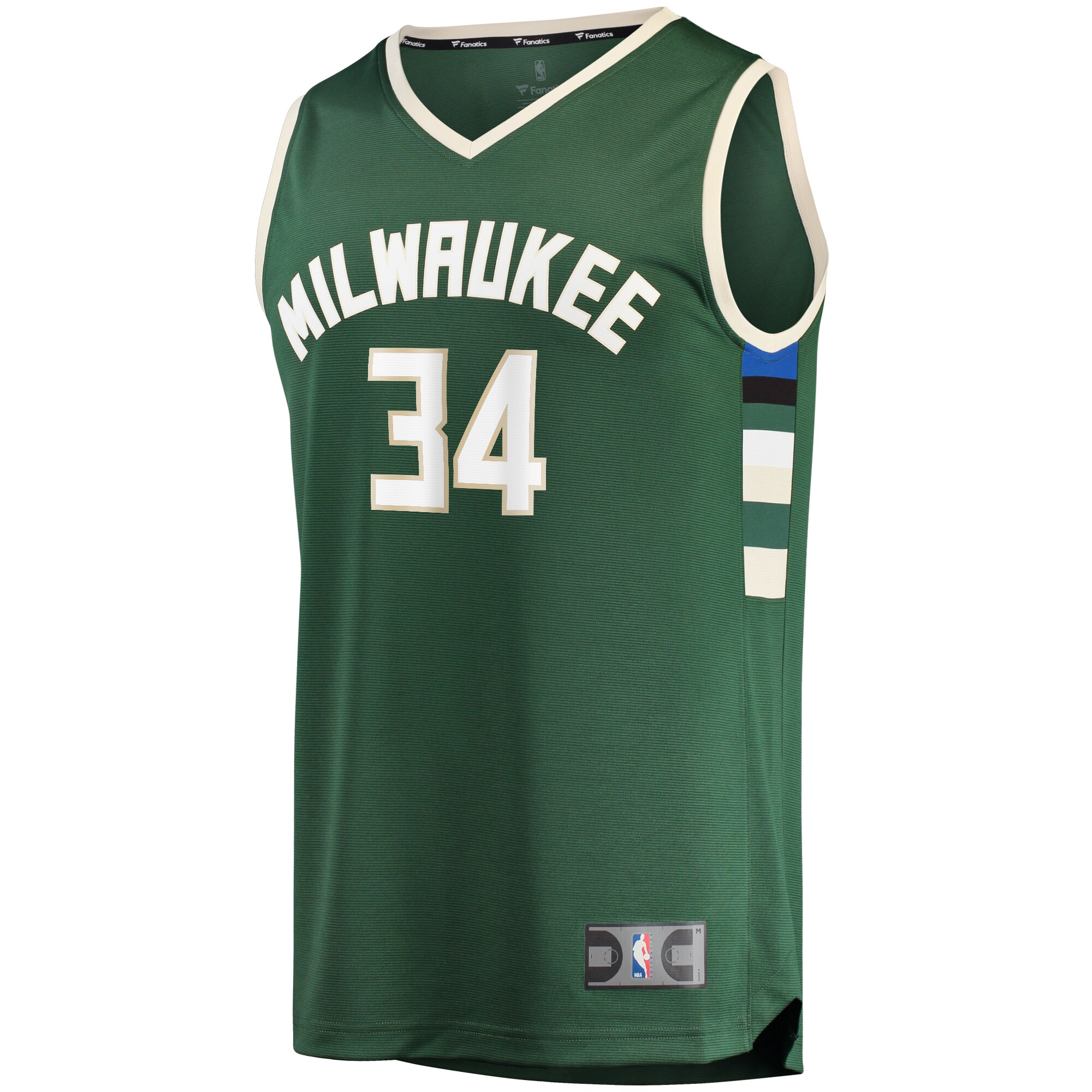 Giannis Antetokounmpo Milwaukee Bucks Fanatics Branded Fast Break Replica Player Jersey - Icon Edition - Hunter Green