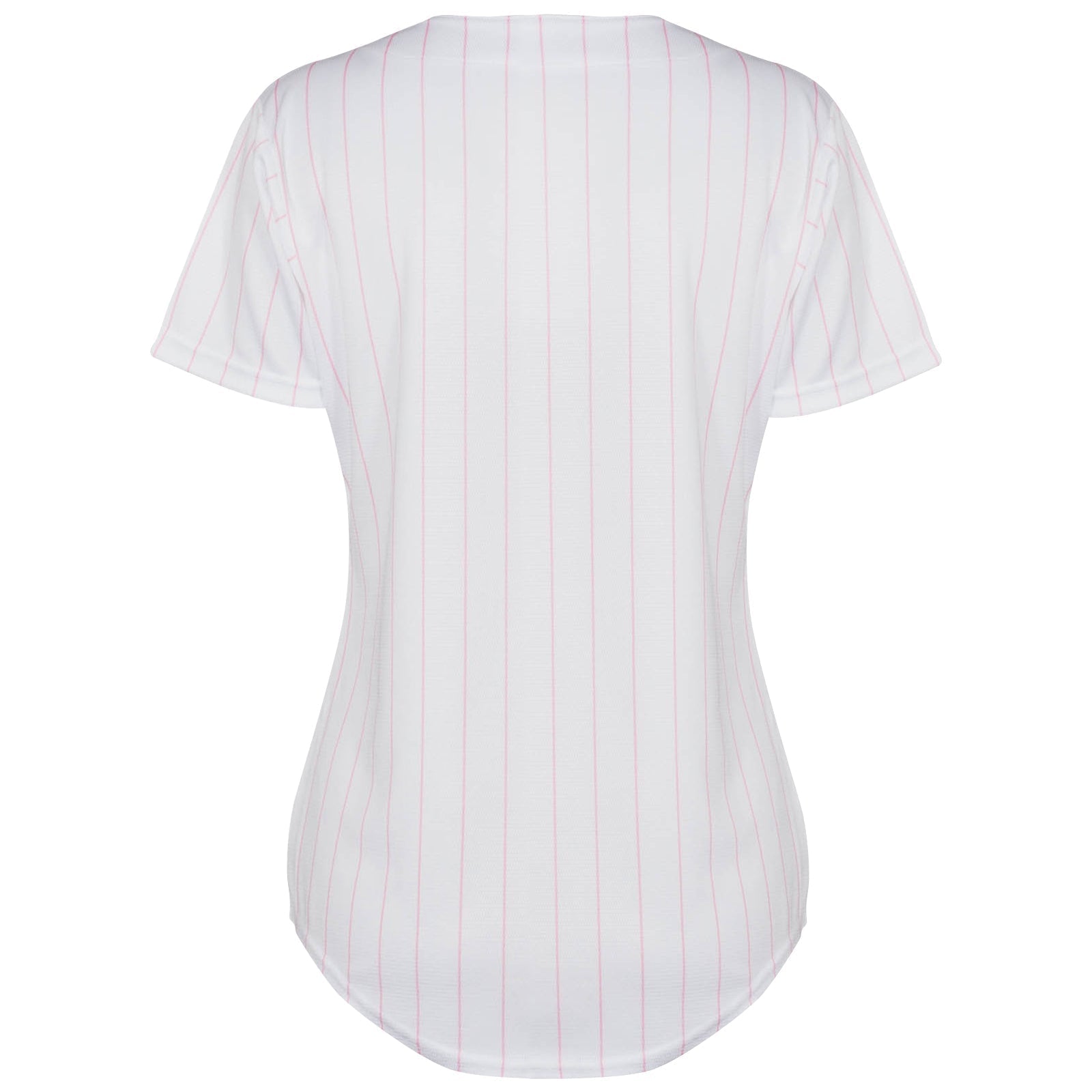 Chicago Cubs Youth Girls' Pink Replica Home Pinstripe Jersey
