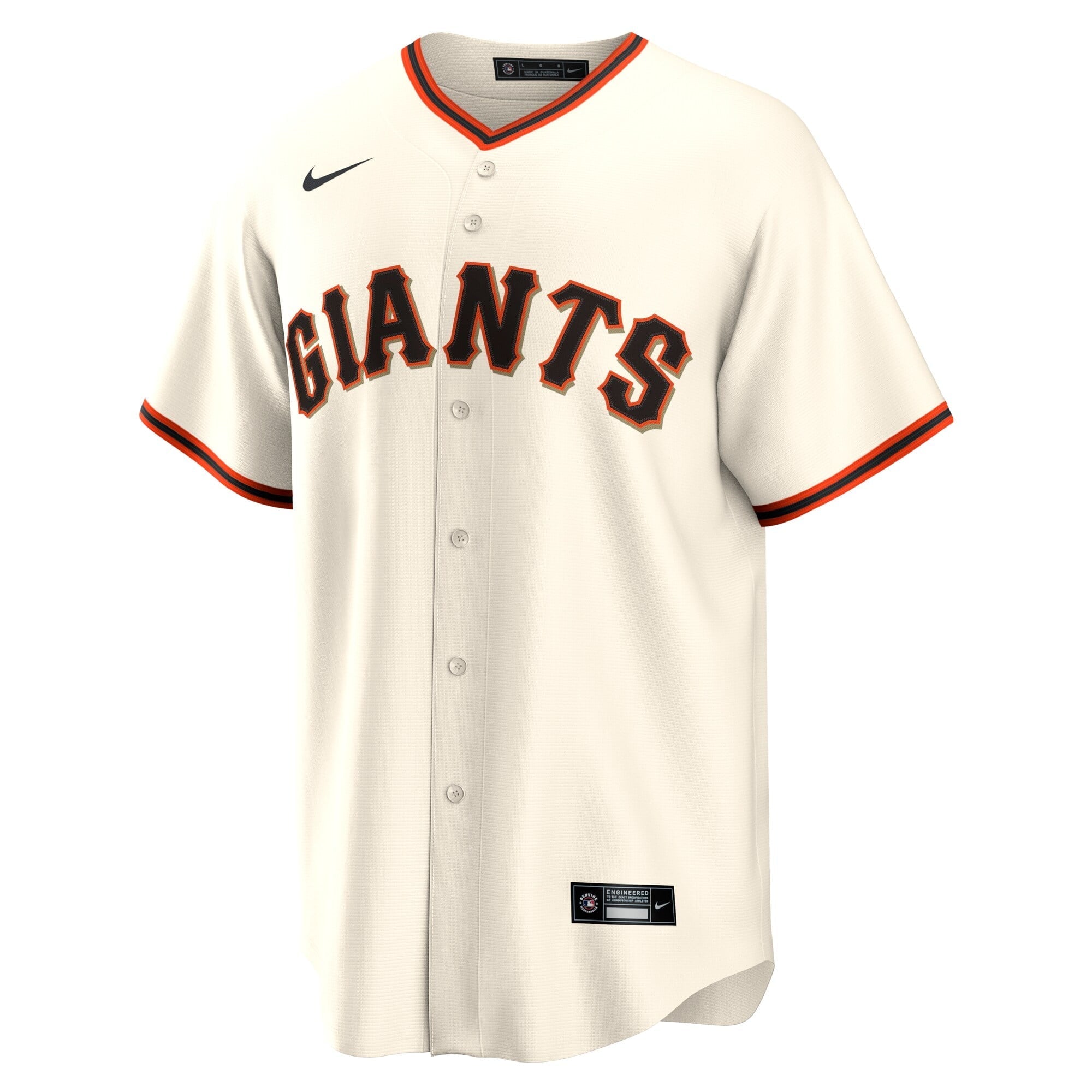 Men's Nike Alyssa Nakken Cream San Francisco Giants Home Replica Player Jersey