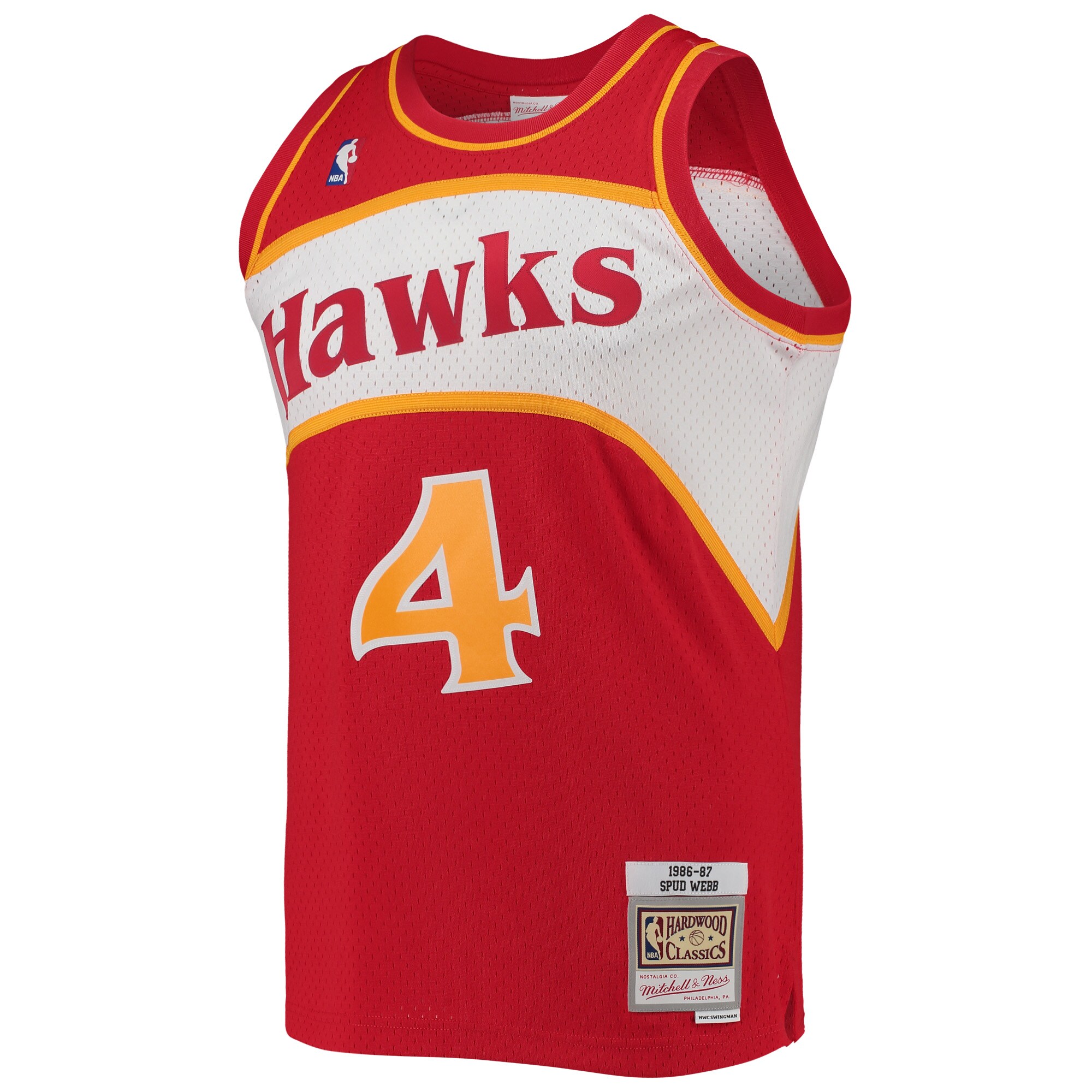 Spud Webb Atlanta Hawks Mitchell & Ness Hardwood Classics Swingman Jersey - Red