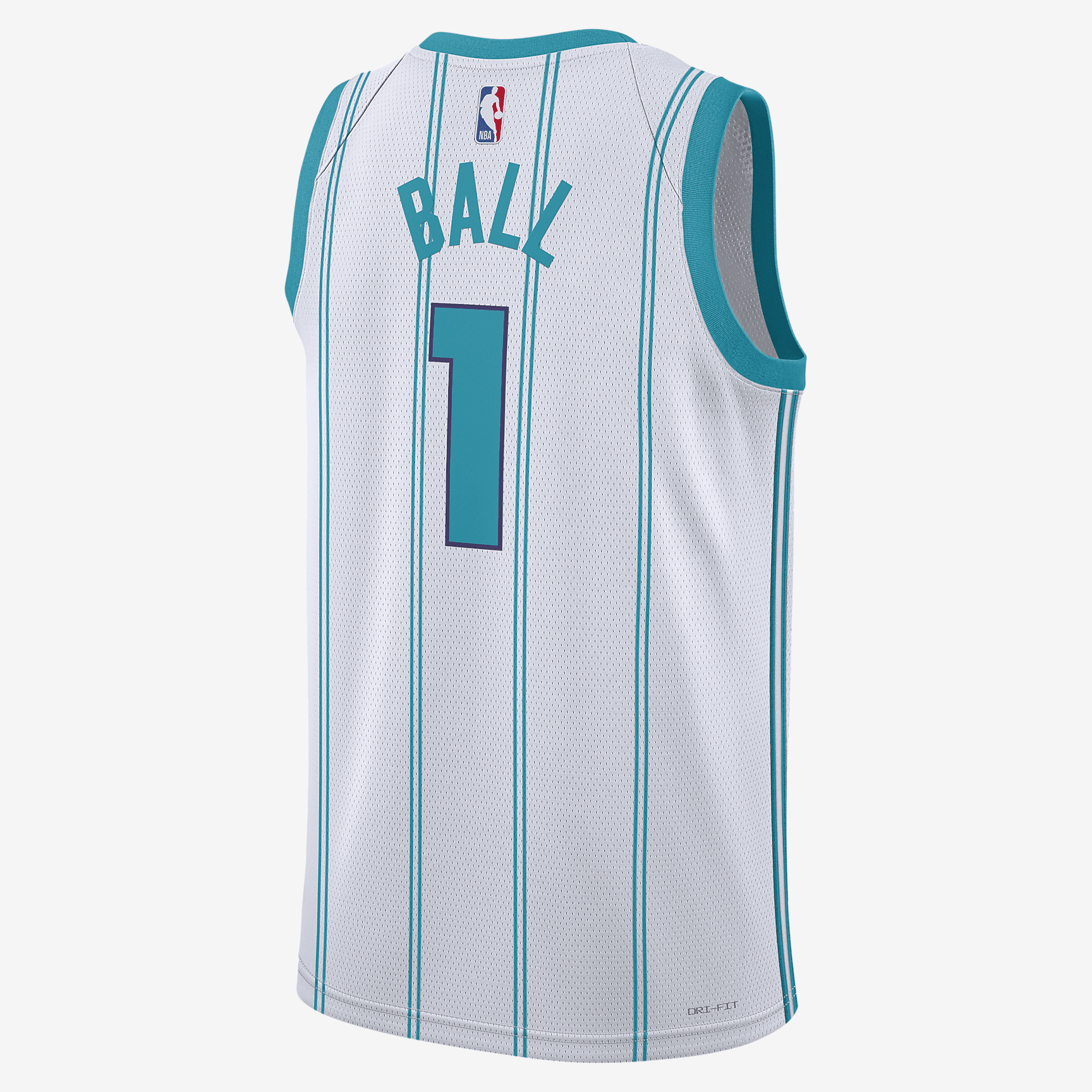 Charlotte Hornets Association Edition 2022/23 Jordans Dri-FIT NBA Swingman Jersey - White