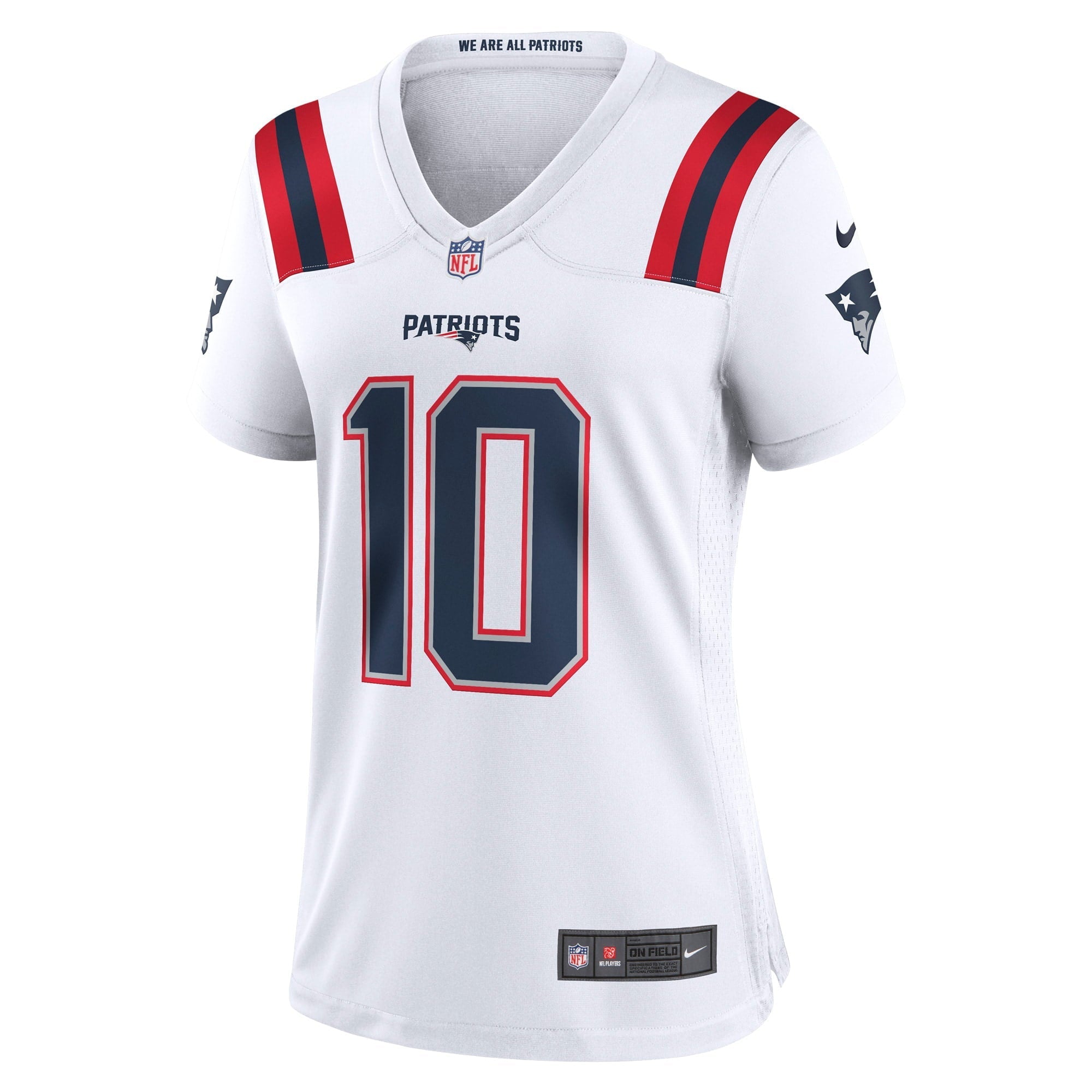 Women's Nike Mac Jones White New England Patriots Player Game Jersey