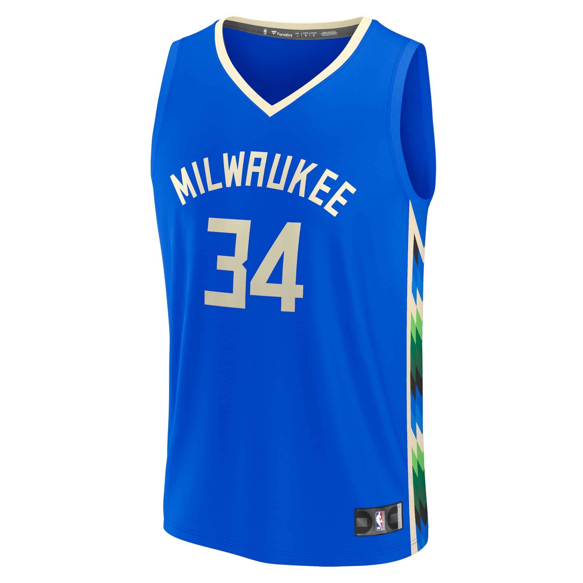 Giannis Antetokounmpo Milwaukee Bucks Fanatics Branded 2022/23 Fastbreak Jersey - City Edition - Royal