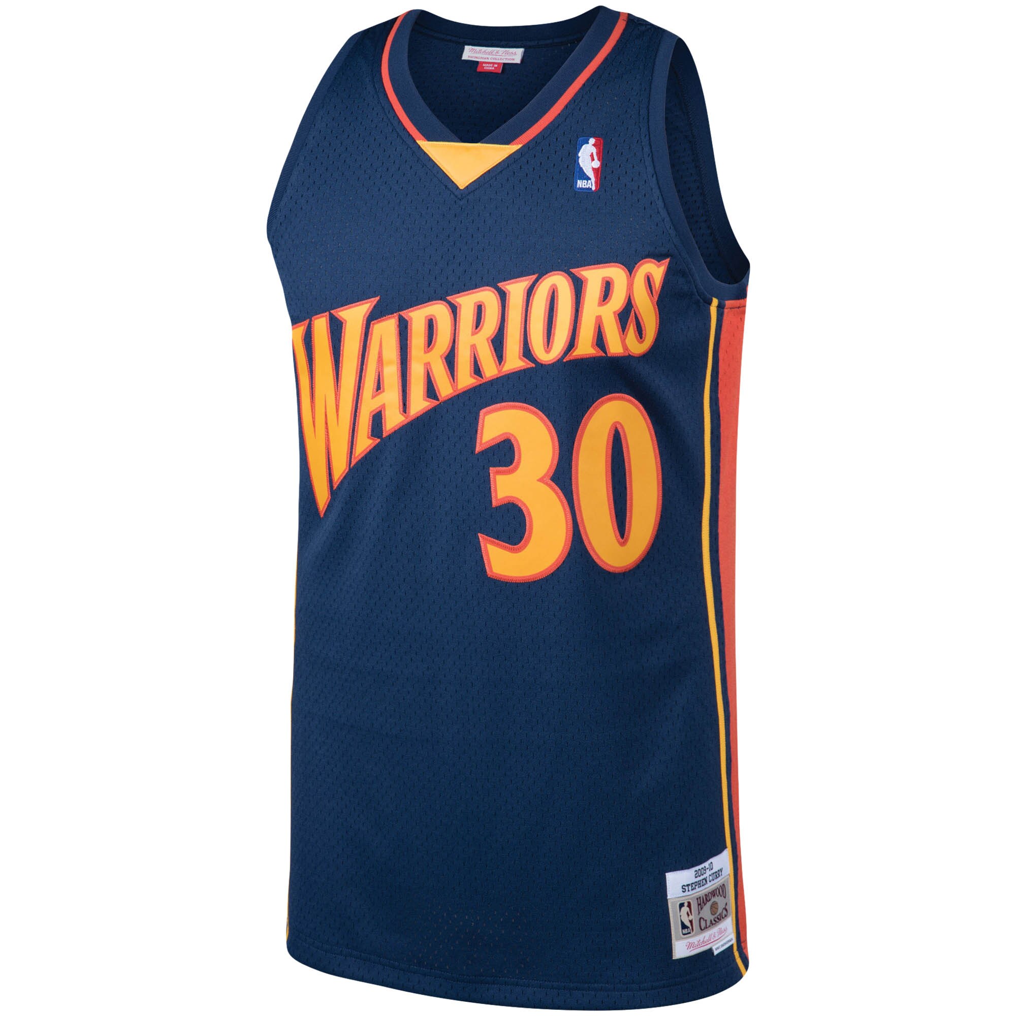 Stephen Curry Golden State Warriors Mitchell & Ness Big & Tall Hardwood Classics Jersey - Navy