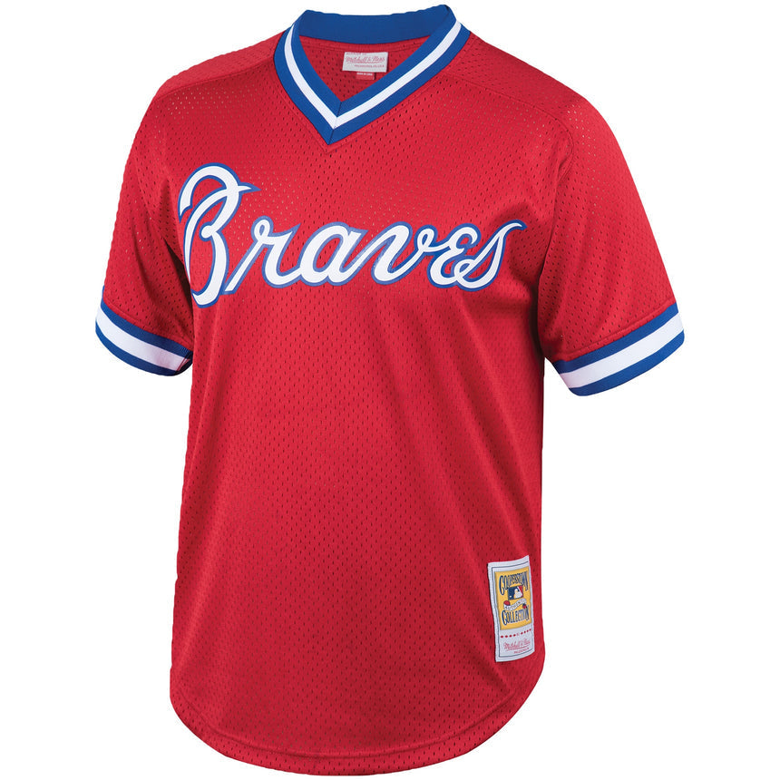 Men's Dale Murphy Atlanta Braves Mitchell & Ness Cooperstown Collection Authentic Batting Practice Jersey - Red