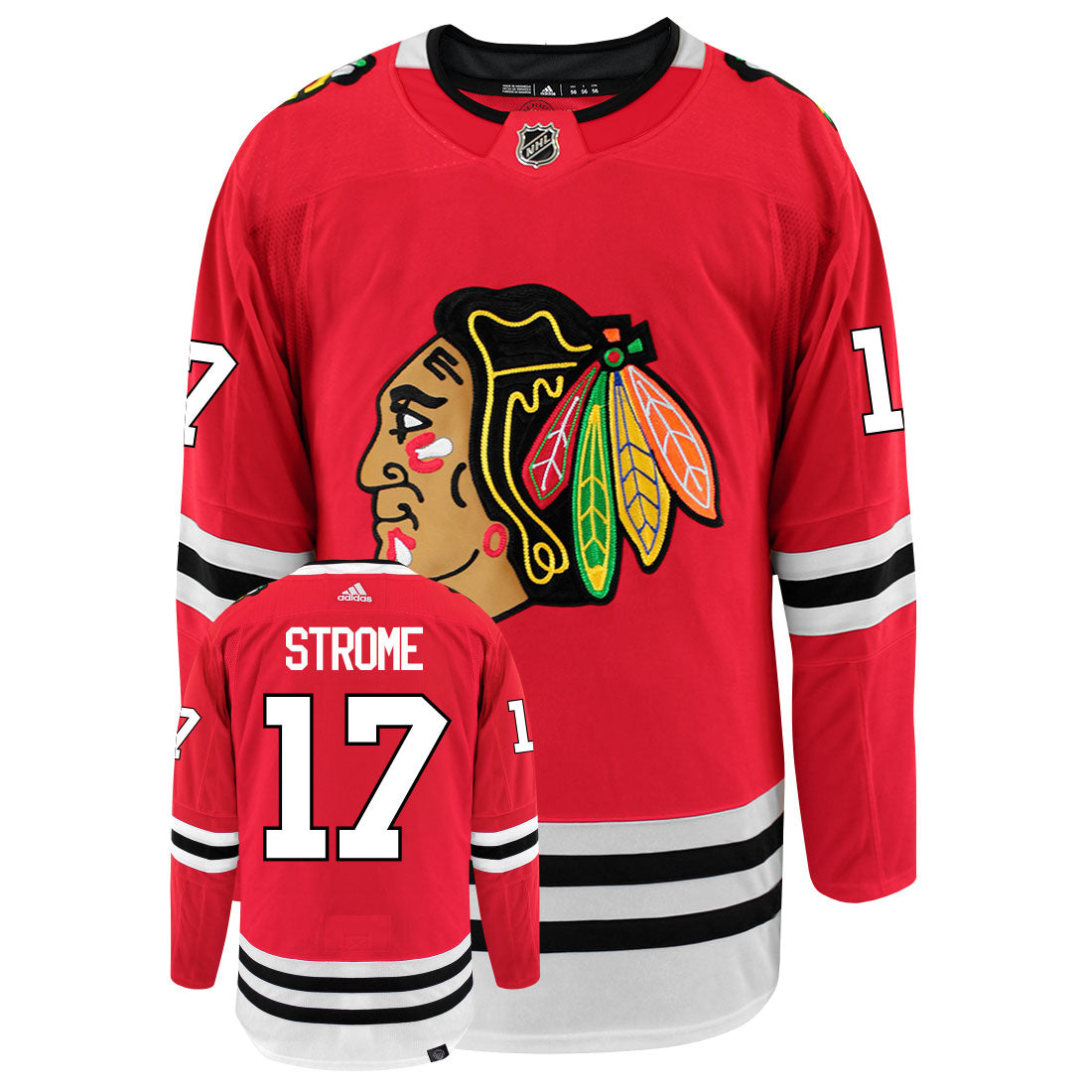 Dylan Strome Chicago Blackhawks Adidas Primegreen Authentic NHL Hockey Jersey