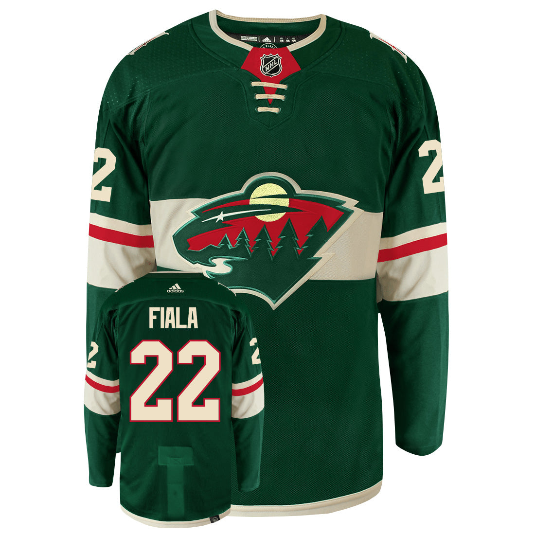 Kevin Fiala Minnesota Wild Adidas Primegreen Authentic NHL Hockey Jersey